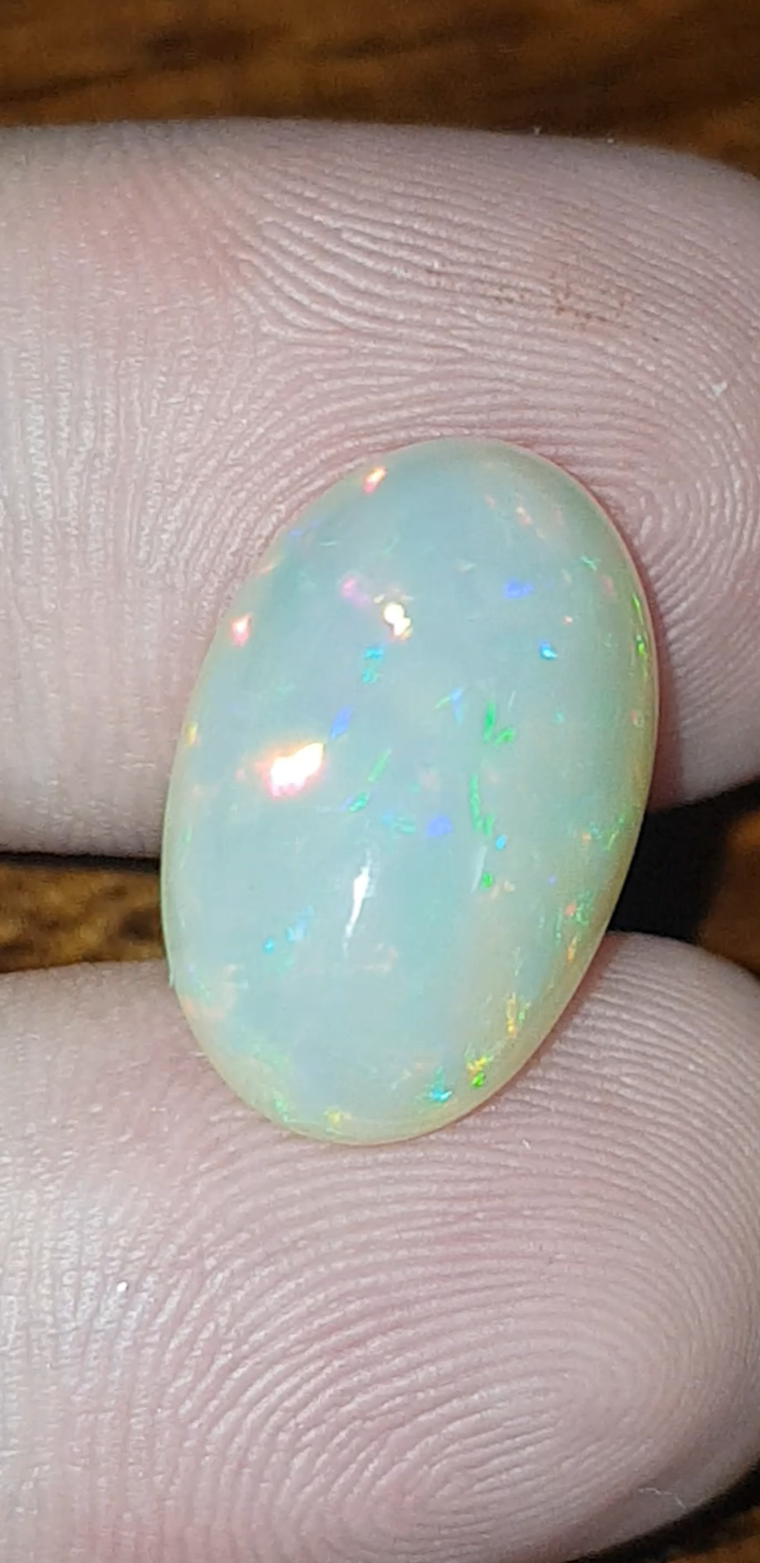 พลอย โอปอล Opal 7.35 กะรัต (Cts.) พลอยแท้ อัญมณีมงคลประจําวันเกิด เครื่องประดับพลอย