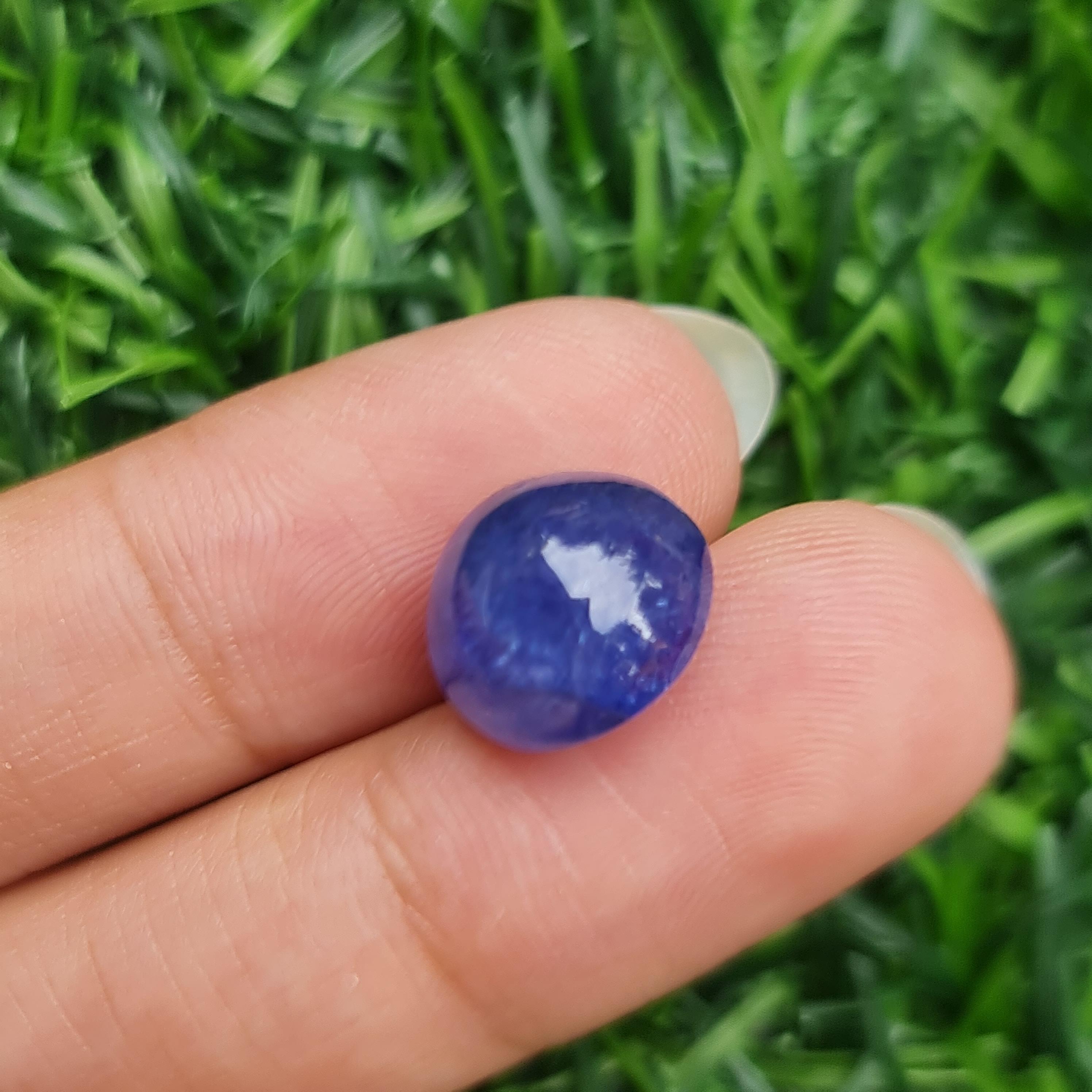 พลอย แทนซาไนท์ Tanzanite 8.94 กะรัต (Cts.) พลอยแท้ อัญมณีมงคลประจําวันเกิด เครื่องประดับพลอย