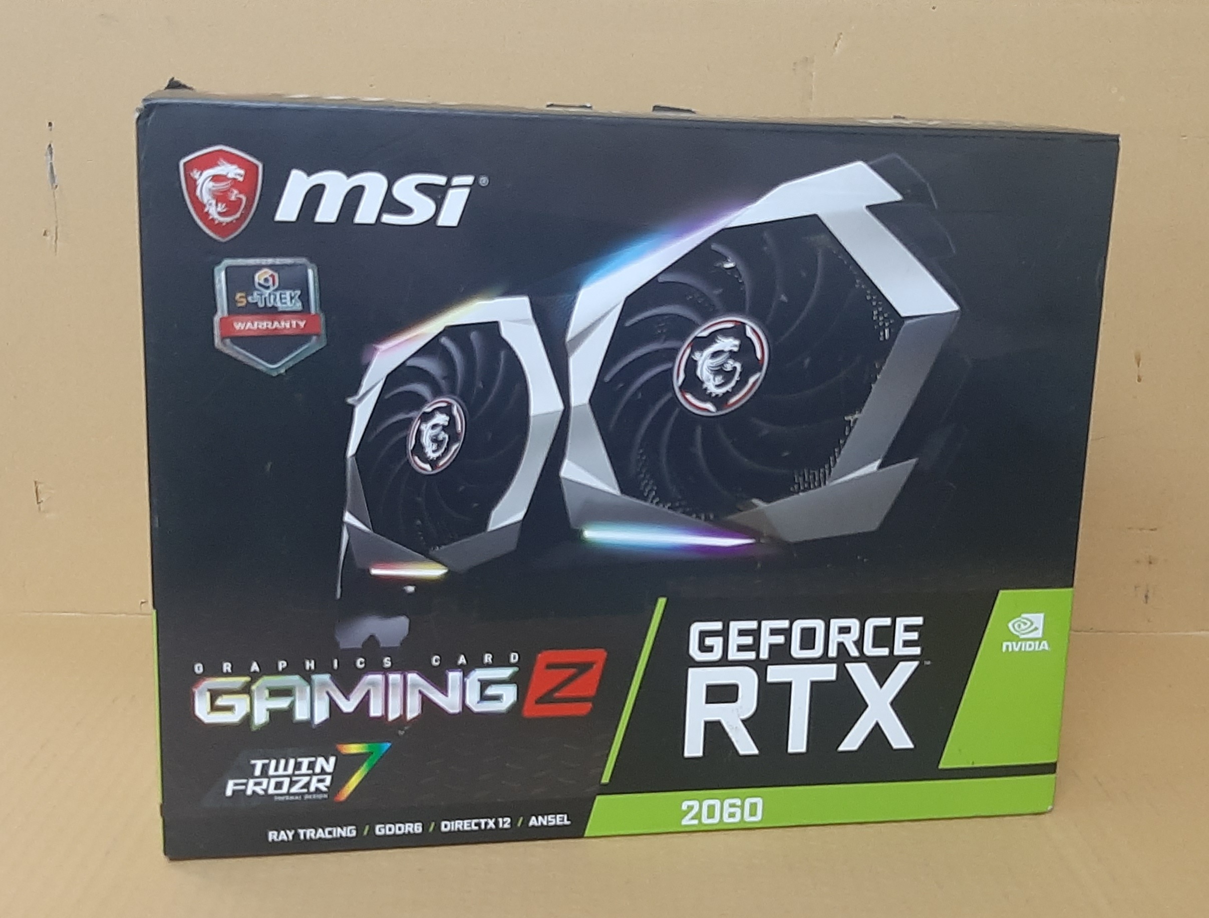 การ์ดจอแสดงผล MSI Geforce RTX2060 Gaming Z 6GB GDDR6