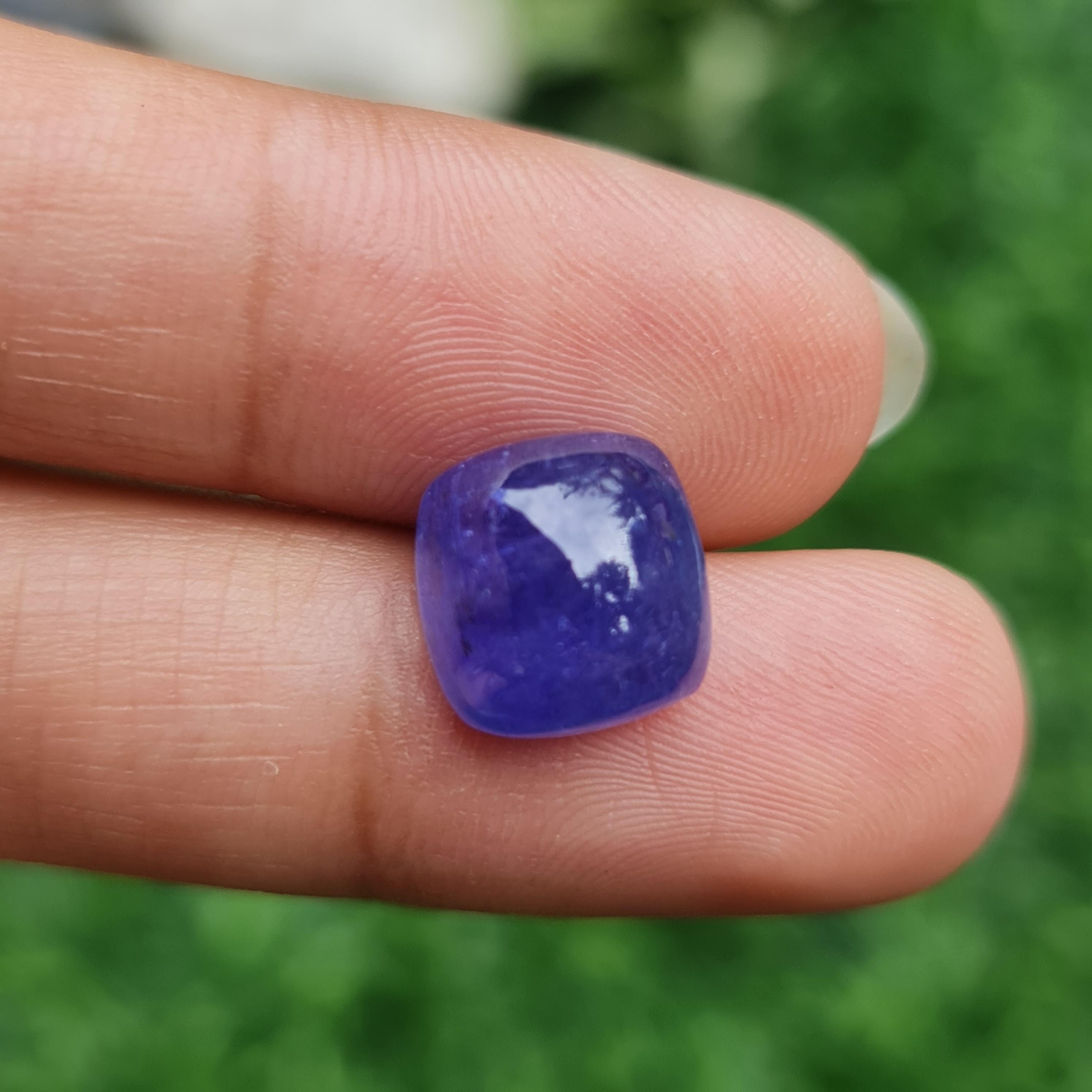 พลอย แทนซาไนท์ Tanzanite 7.59 กะรัต (Cts.) พลอยแท้ อัญมณีมงคลประจําวันเกิด เครื่องประดับพลอย