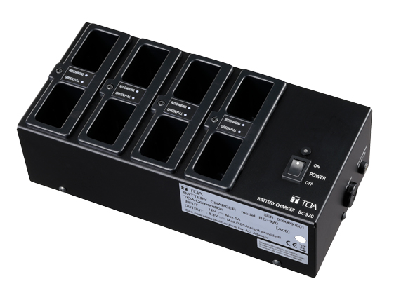 TOA BC-920 เครื่องชาร์จแบตเตอรี่ สูงสุด 8 ก้อน