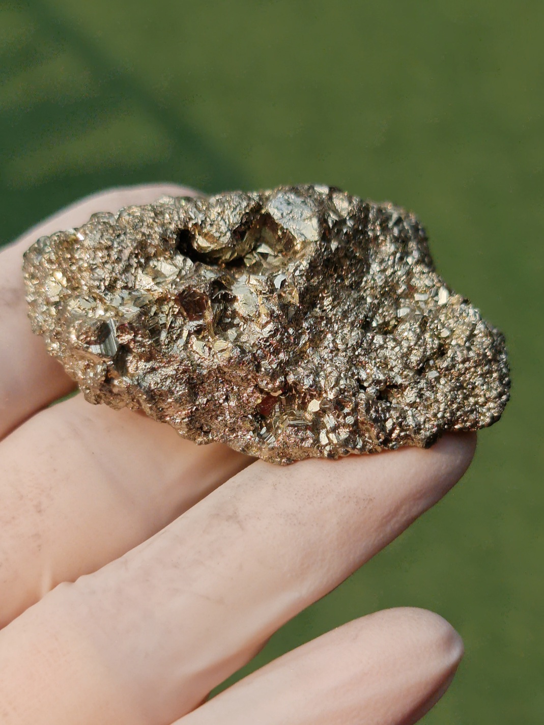 ก้อนผลึก ไพไรท์ Raw Rough Pyrite 94.0 กรัม (Grams) พลอยแท้ อัญมณีมงคลประจําวันเกิด เครื่องประดับพลอย