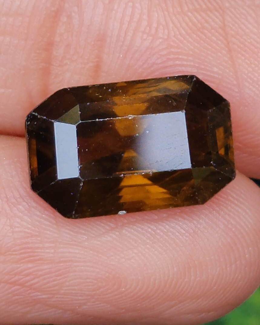 พลอย สโมกกี้ ควอตซ์ Smoky Quartz 9.39 กะรัต(Cts.) พลอยแท้อัญมณีมงคล ประจําวันเกิด เครื่องประดับพลอย