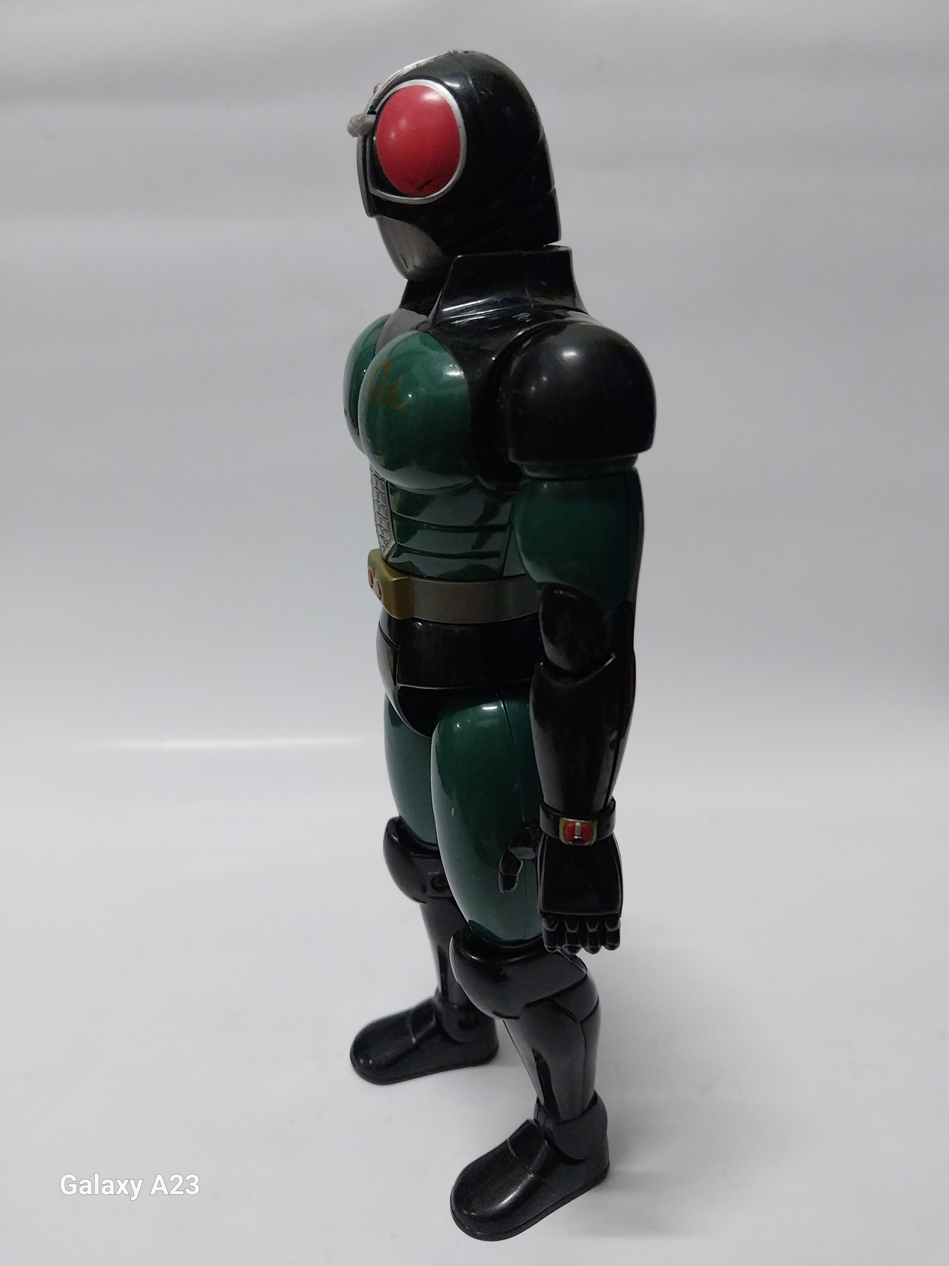 มีหลายภาพ ,**ไม่มีเขา มือชำรุด สีมีรอยบ้าง ตามภาพ มาส์คไรเดอร์แบล๊ค RX Posable Action Figure ขนาด 8 นิ้ว ข้อต่อทั้งตัว ไม่หลวม