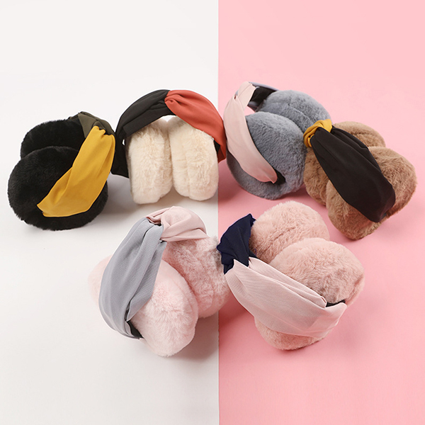 EarMuffs ที่ปิดหูกันหนาวขนนุ่ม แบบคาดผม พับเก็บได้ (12319L)