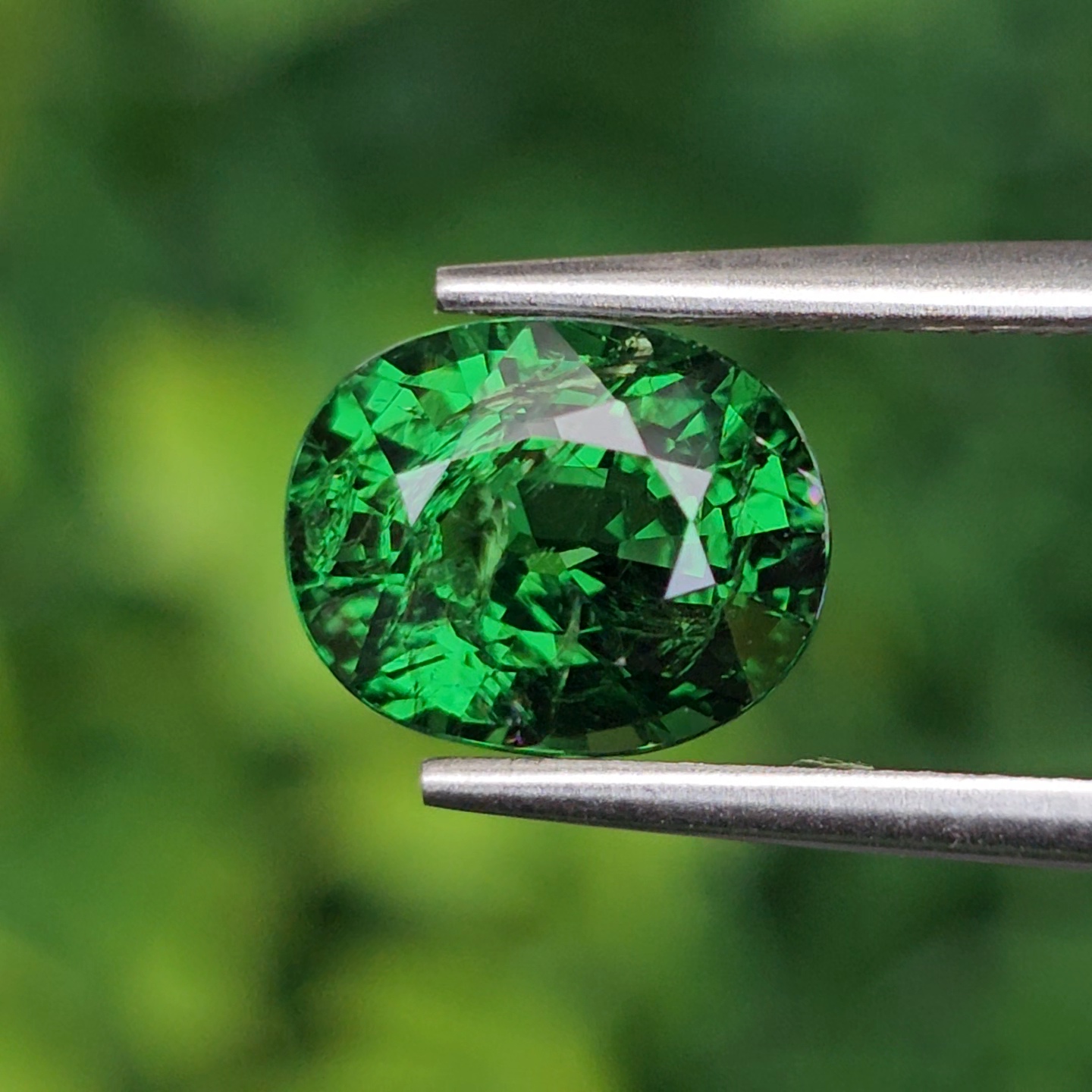 พลอย ซาโวไรท์ Tsavorite Garnet 2.98 กะรัต (Cts.) ดิบ Unheated อัญมณีมงคลประจําวันเกิด เครื่องประดับพลอย