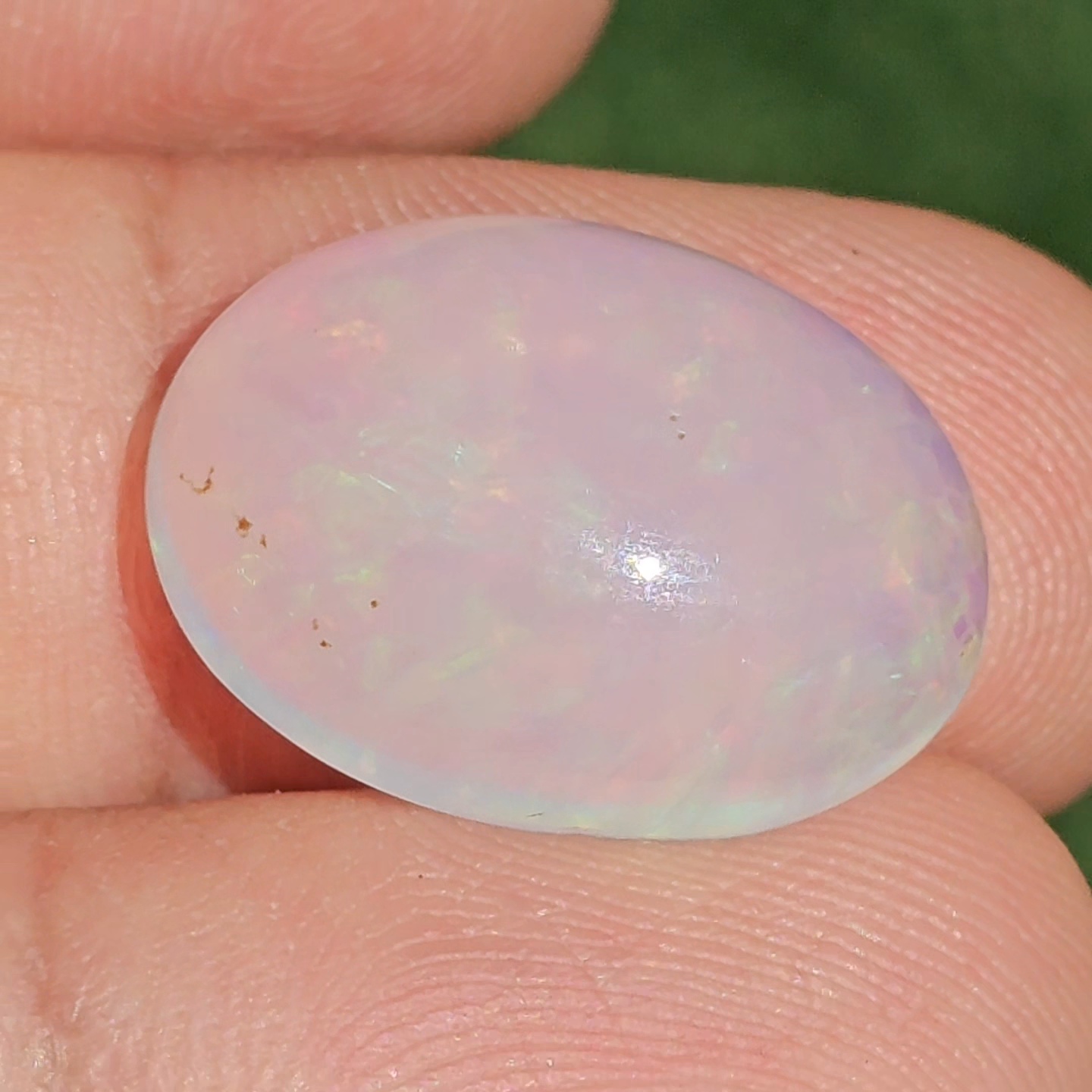 พลอย ไวท์ โอปอล White Opa 7.94 กะรัต (Cts.) พลอยแท้ อัญมณีมงคลประจําวันเกิด เครื่องประดับพลอย