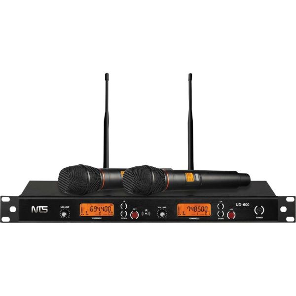 NTS UD-600 ไมค์ลอยปรับความถี่ ไมโครโฟนไร้สาย ไมค์ถือคู่ เปลี่ยนความถี่ได้ ย่านความถี่ UHF