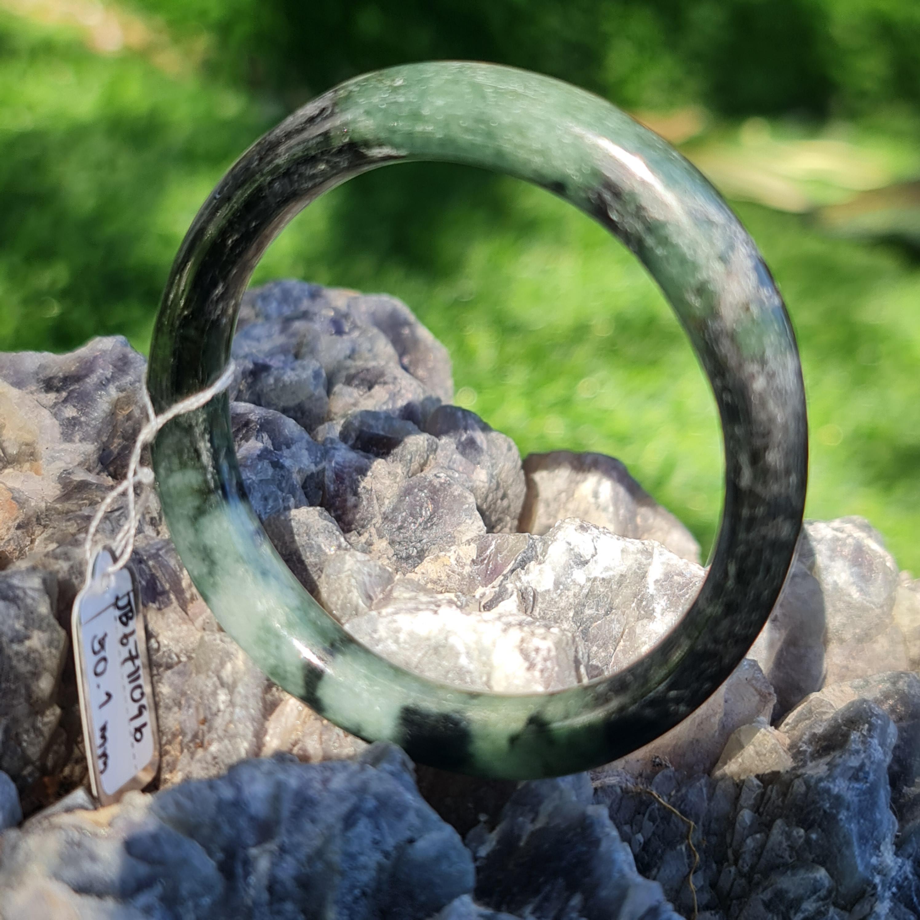 JB6711096 หยก พม่า แท้ Jade กำไลหยก (Jadeite bracelet) พม่า (Myanmar) 50.1 มม.