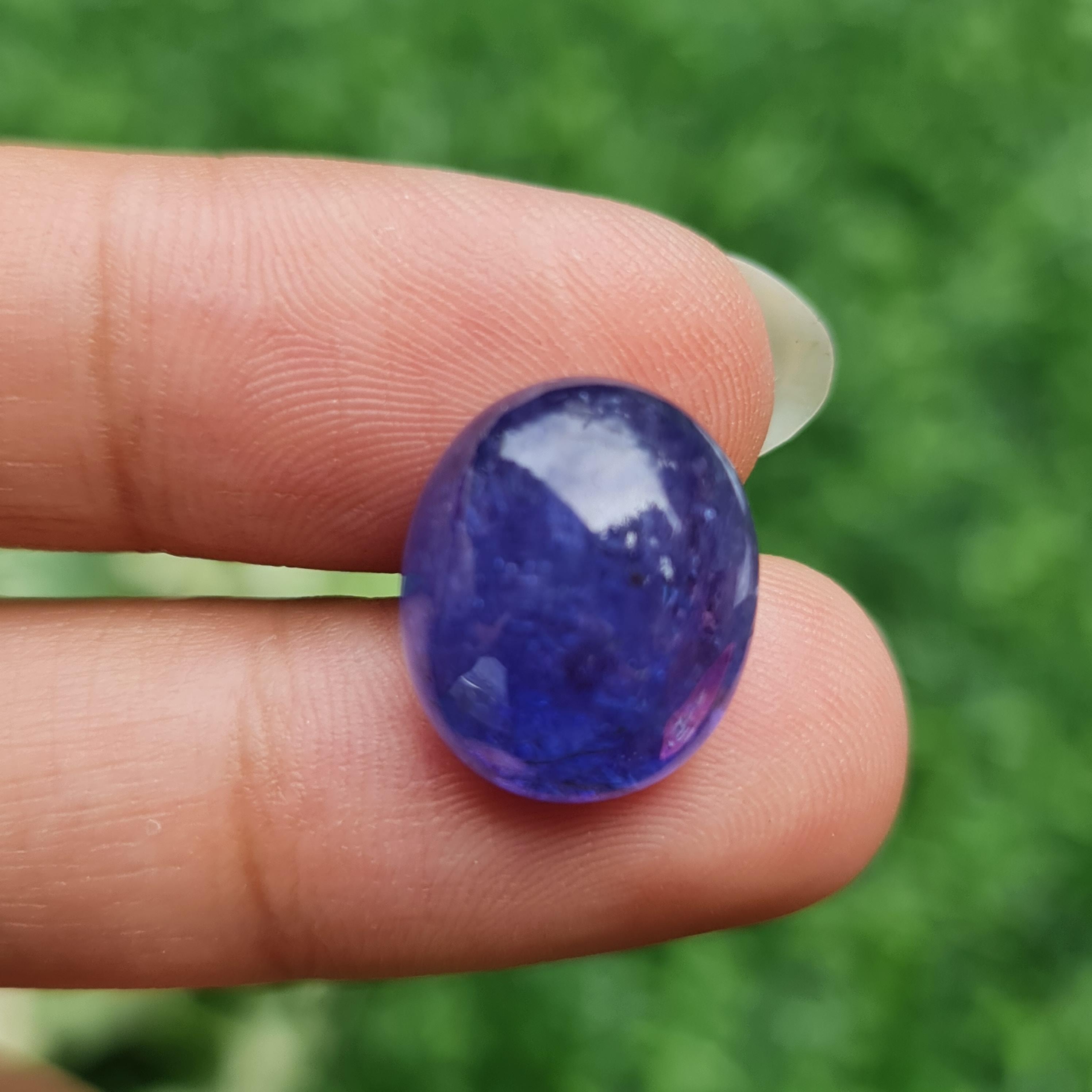 พลอย แทนซาไนท์ Tanzanite 15.79 กะรัต (Cts.) พลอยแท้ อัญมณีมงคลประจําวันเกิด เครื่องประดับพลอย