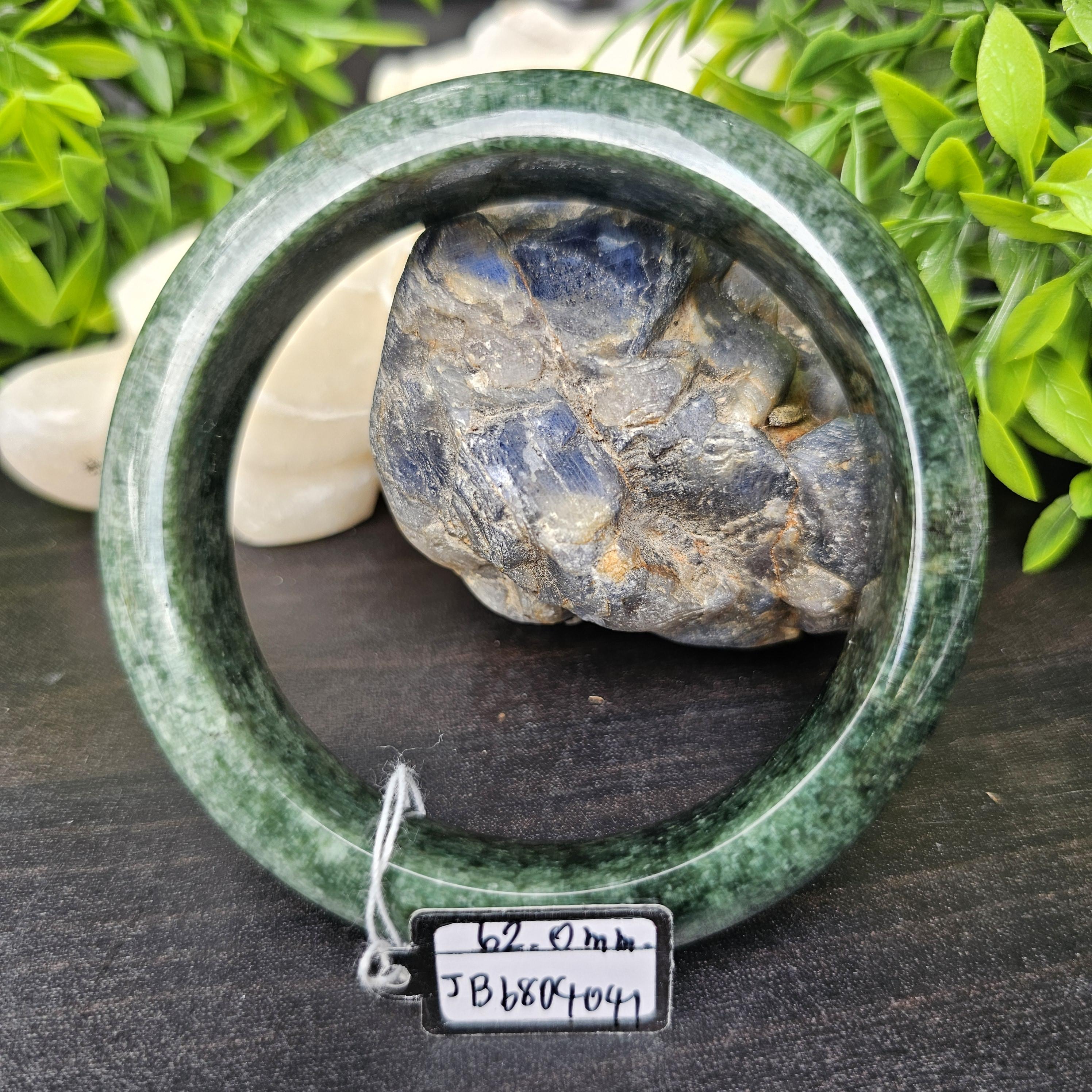 JB6804041 หยก พม่า แท้ Jade กำไลหยก 62.0 มม. (Jadeite bracelet) พม่า (Myanmar)