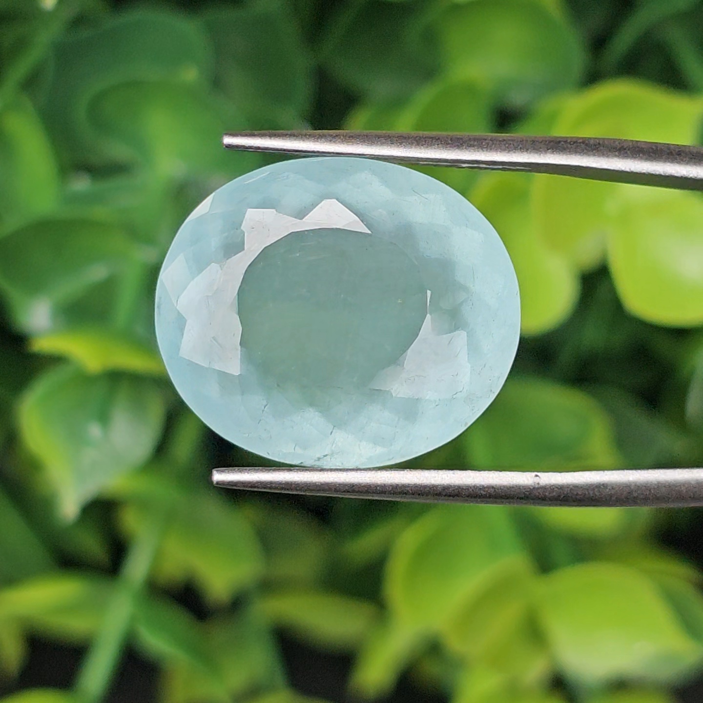 พลอย อความารีน Aquamarine 13.05 กะรัต (Cts.) พลอยแท้ อัญมณีมงคลประจําวันเกิด เครื่องประดับพลอย