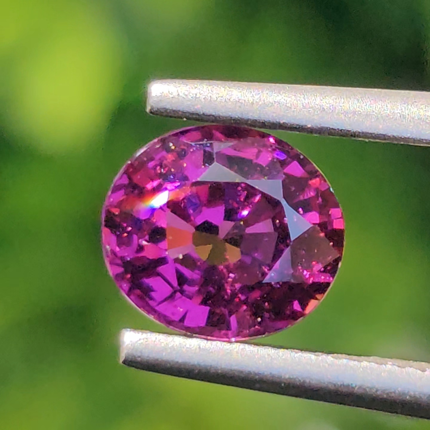 พลอย อุมบาไลต์ การ์เน็ต Umbalite Garnet 1.07กะรัต (Cts.) ดิบ Unheated ลอยแท้ อัญมณีมงคลประจําวันเกิด เครื่องประดับพลอย