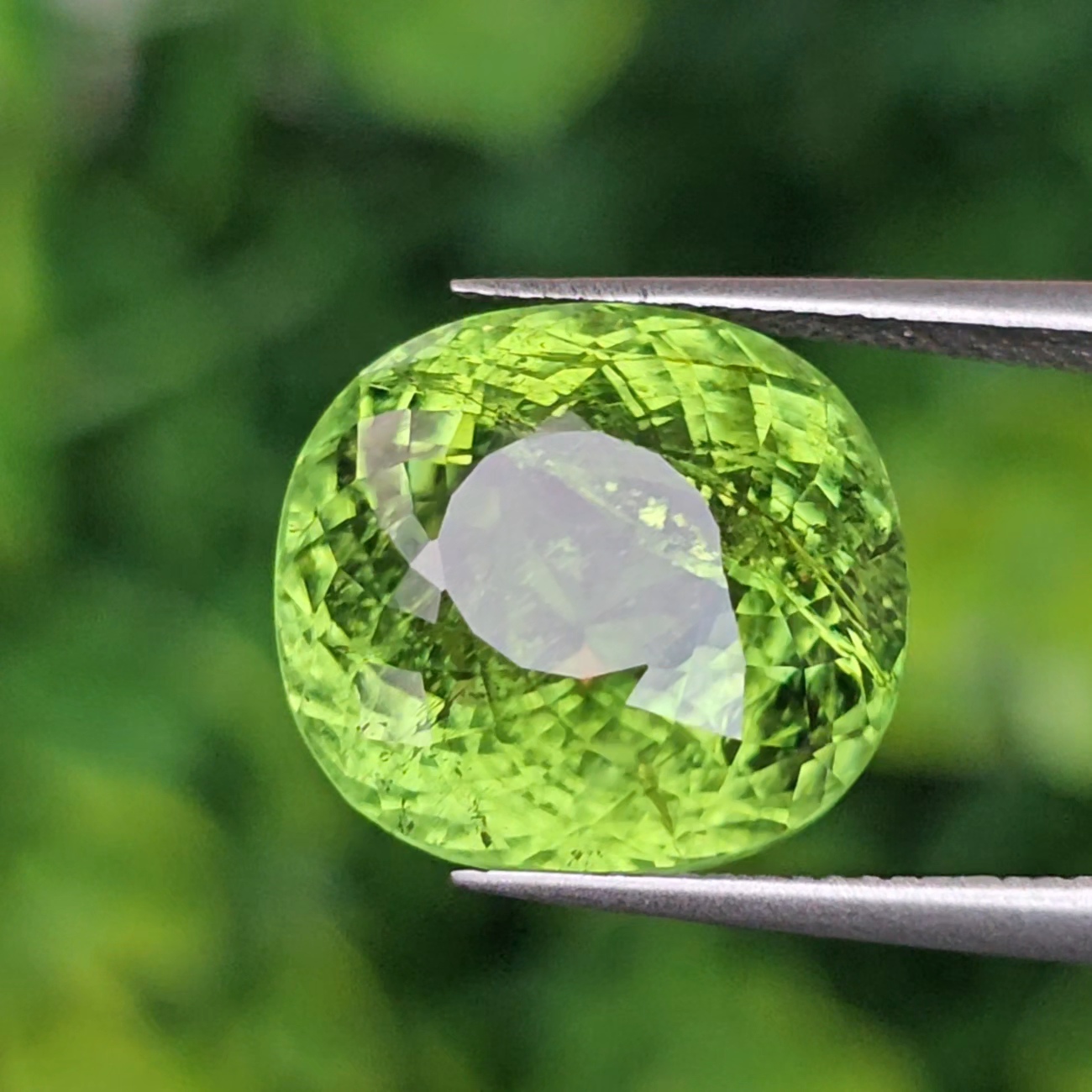 พลอย พาไรบ้า ทัวร์มาลีน Paraiba Tourmaline 11.02 กะรัต (Cts.) *สีพิเศษ เขียวนีออน neon green พร้อมใบเซอร์ พลอยแท้อัญมณีมงคล ประจําวันเกิด เครื่องประดับพลอย