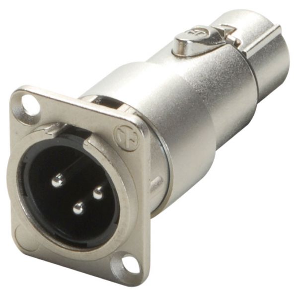 Neutrik NA3MDF ขั้วต่อแปลง male-female feedthrough adapter