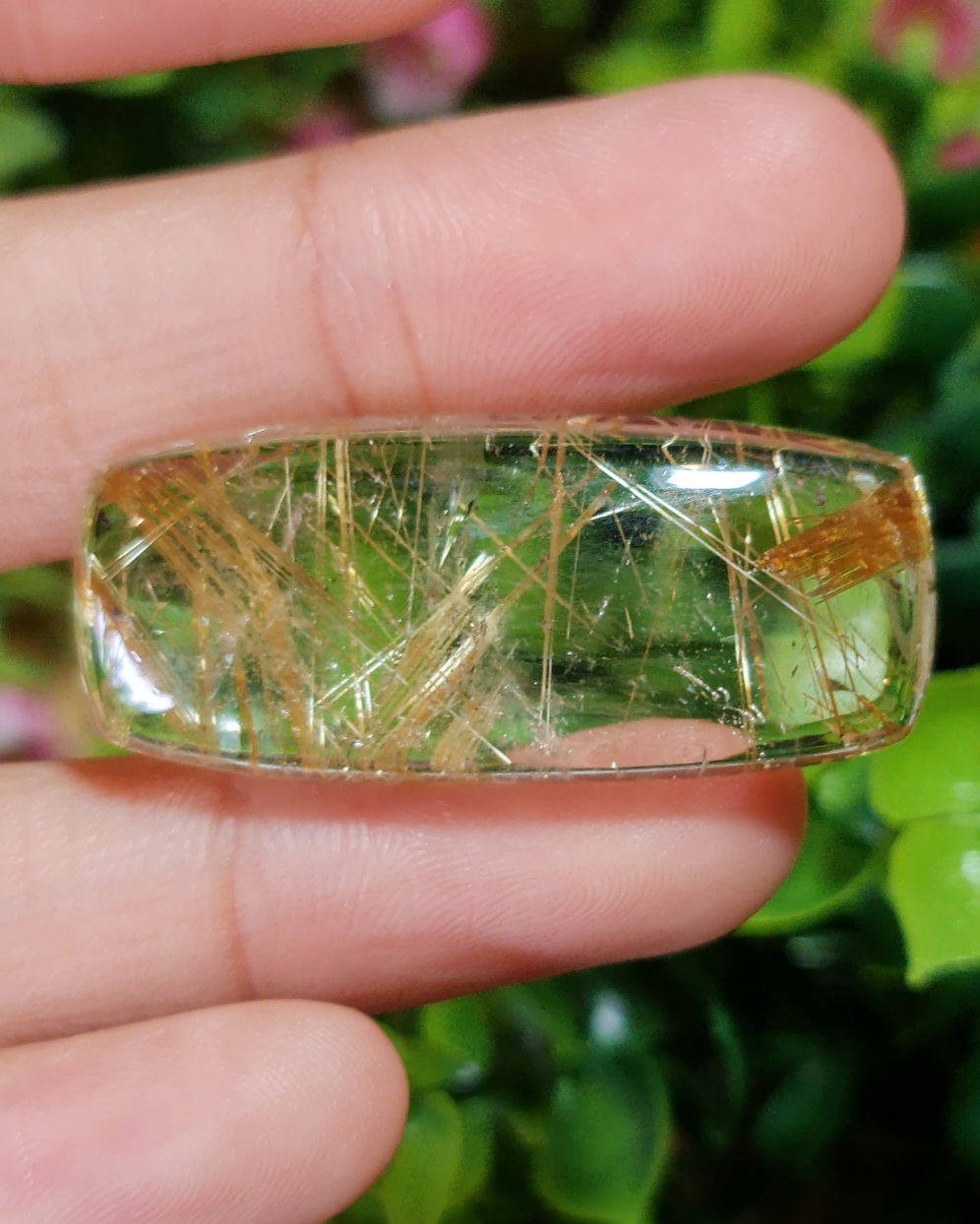 ไหมทอง ควอตซ์ Golden Rutilated Quartz 53.74 กะรัต Cts. พลอยแท้ อัญมณีมงคลประจําวันเกิด เครื่องประดับพลอย