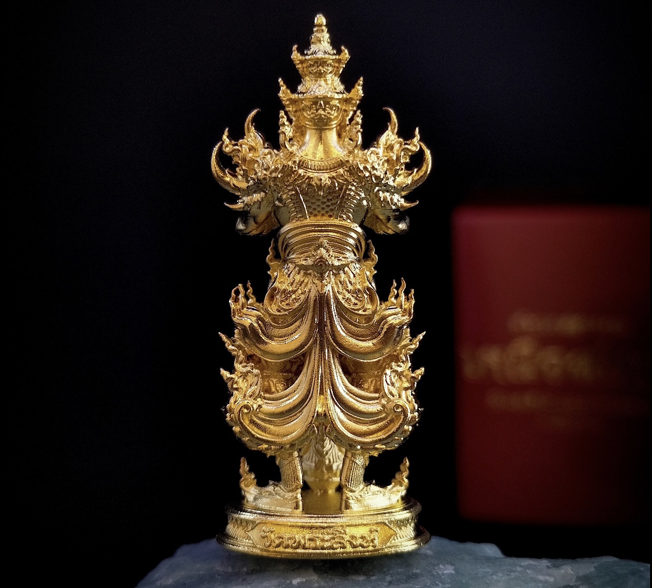 ท้าวเวสสุวรรณเหนือสยาม (หน้าเทพ) รหัส 6.18 เนื้อบรอนซ์ชุบทอง