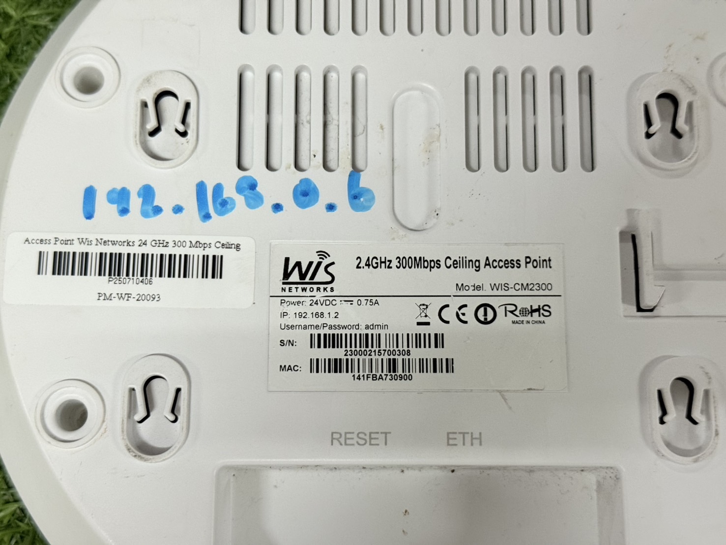 Access Point Wis Networks 24 GHz 300 Mbps Ceiling Wis-CM2300