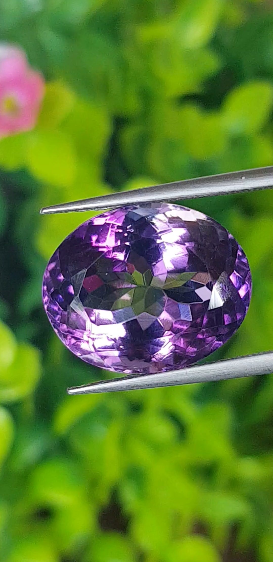 พลอย อเมทิส Amethyst 11.36 กะรัต (Cts.) พลอยแท้ อัญมณีมงคลประจําวันเกิด เครื่องประดับพลอย