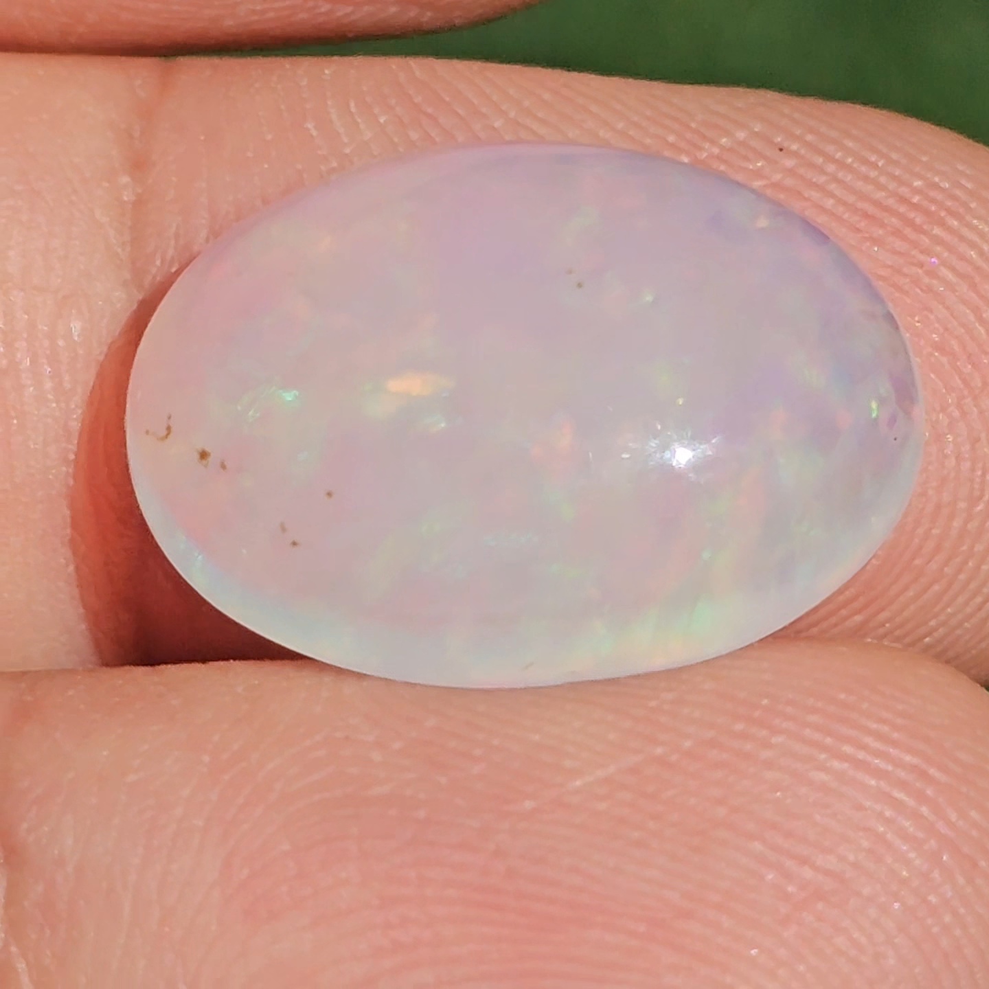 พลอย ไวท์ โอปอล White Opa 7.94 กะรัต (Cts.) พลอยแท้ อัญมณีมงคลประจําวันเกิด เครื่องประดับพลอย