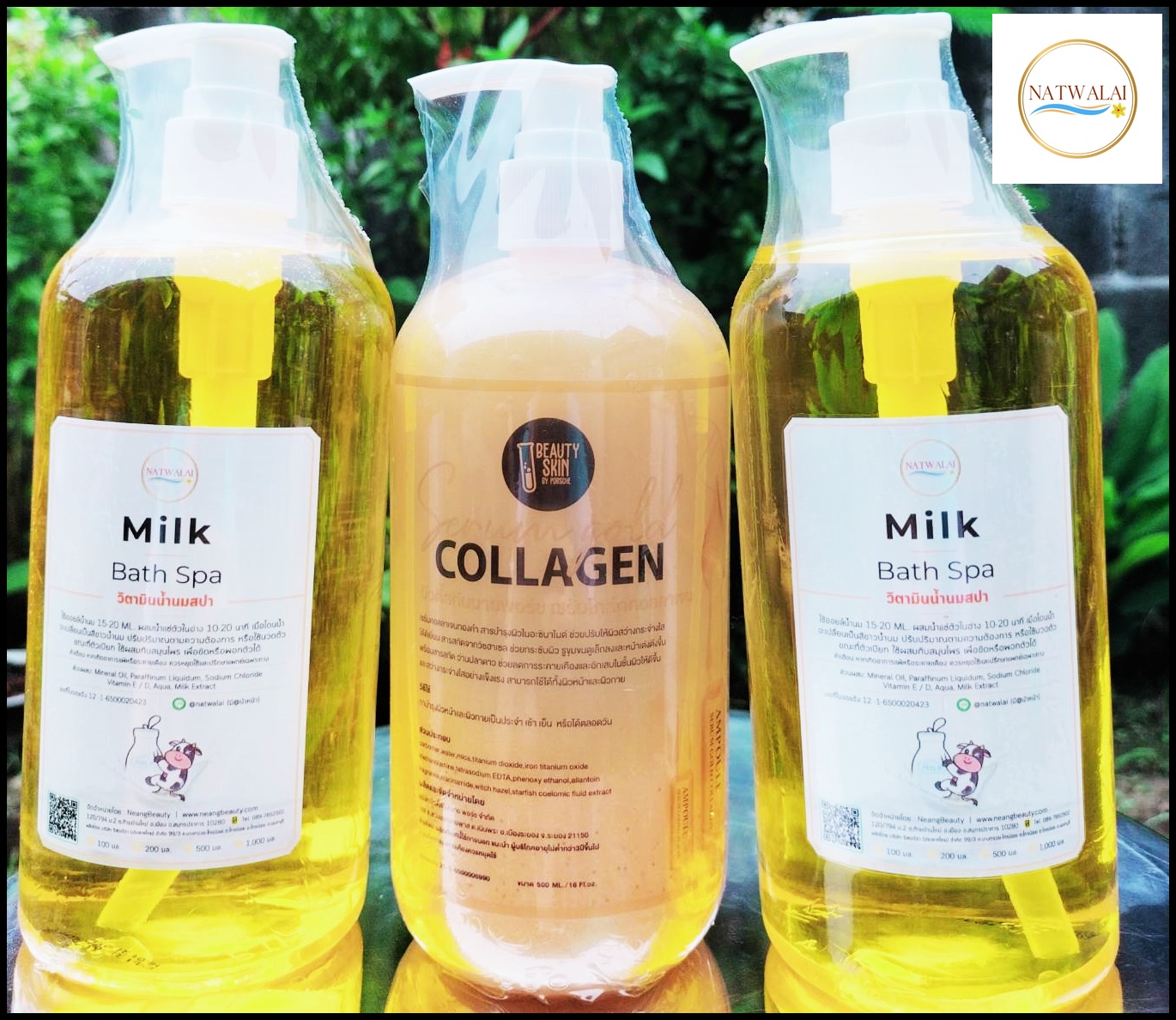 (Set.3เกลอ.ผิวขาว1)น้ำนมสปาคอลลาเจนชุดพิเศษเพื่อผิวเนียนสวยครบสูตร 500ML.(ราคาพิเศษ)