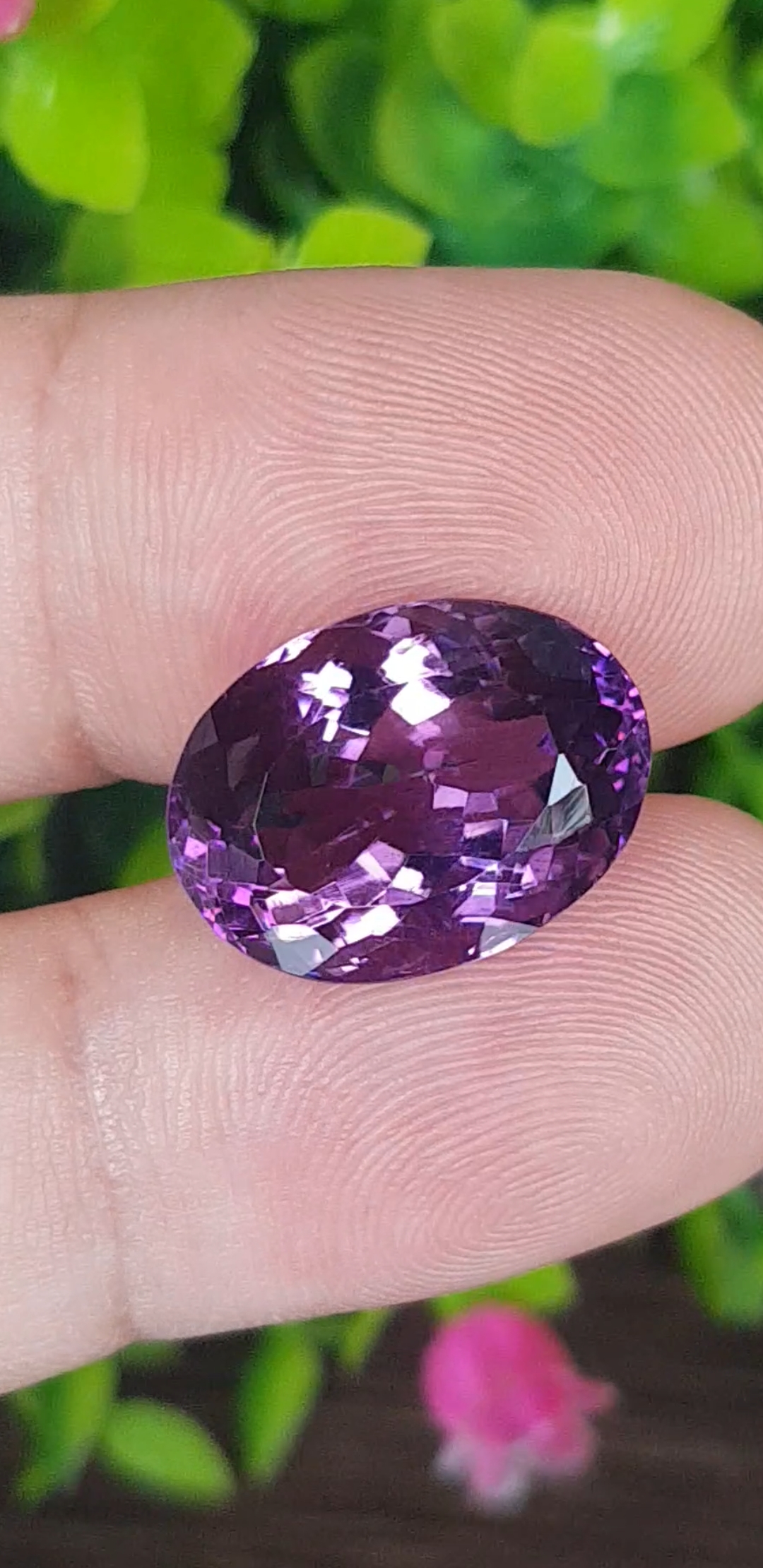 พลอย อเมทิส Amethyst 12.12 กะรัต (Cts.) พลอยแท้ อัญมณีมงคลประจําวันเกิด เครื่องประดับพลอย