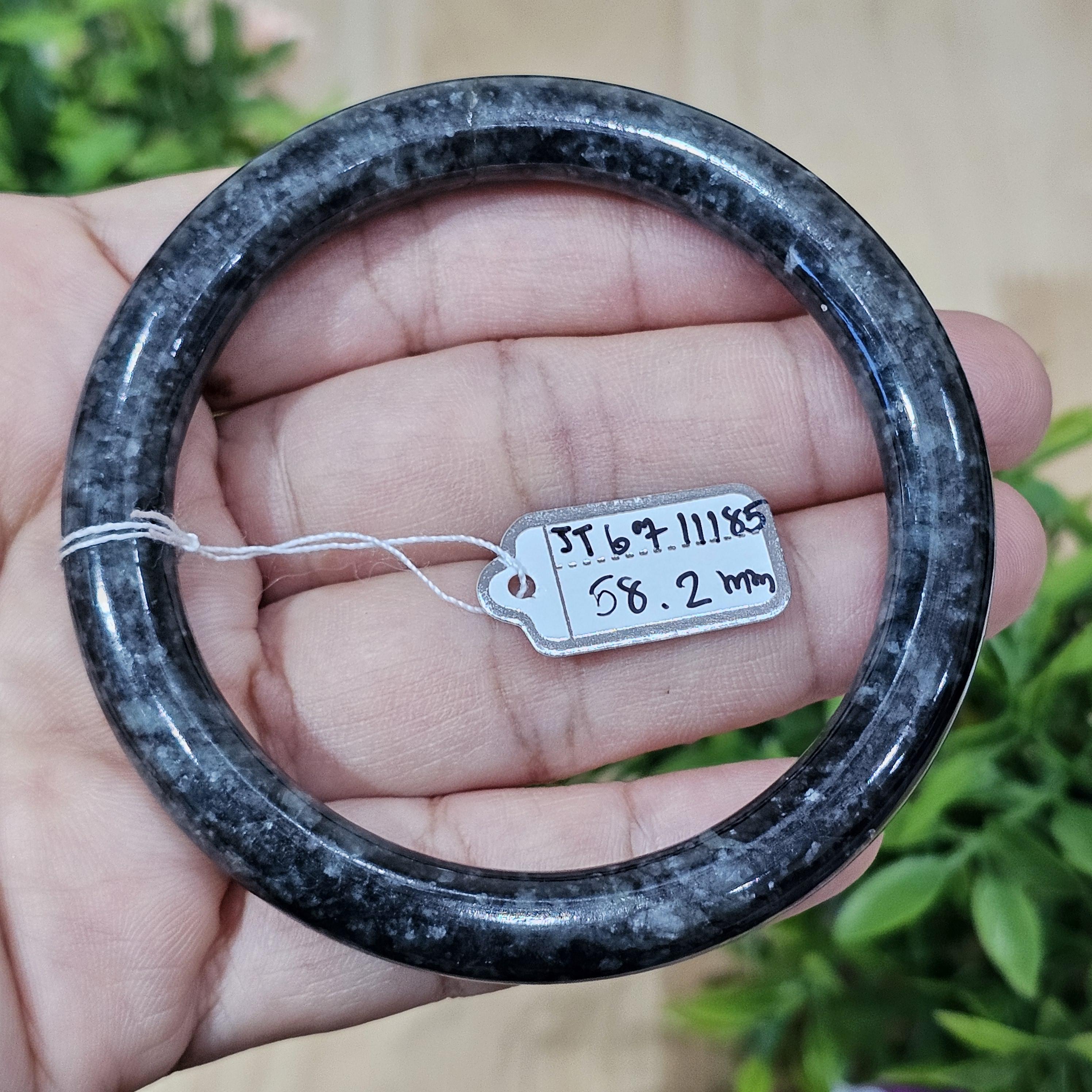 JB6711045 หยก พม่า แท้ Jade กำไลหยก (Jadeite bracelet) พม่า (Myanmar) 58.3 มม.