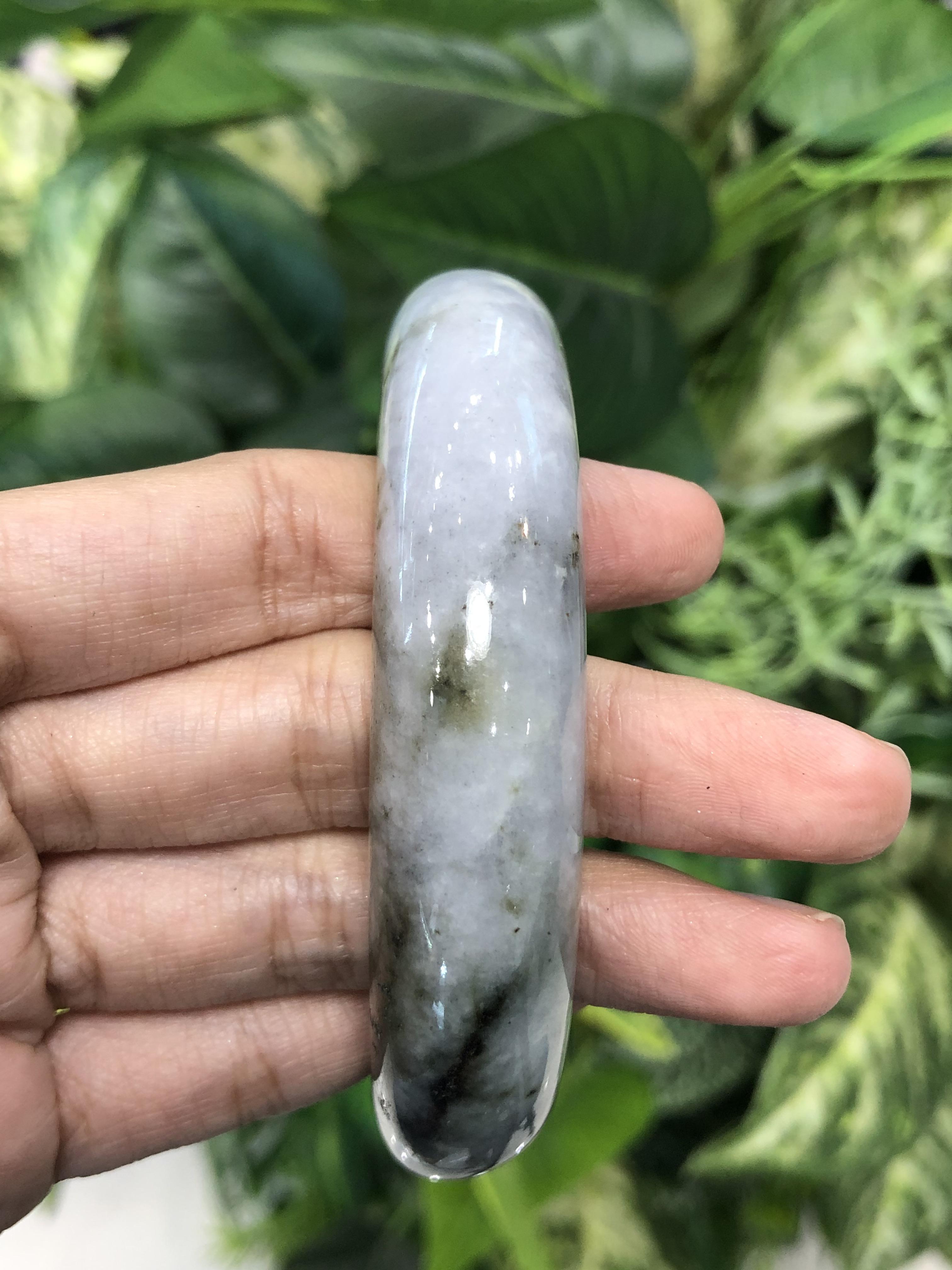 J05C0051 หยก พม่า แท้ Jade กำไลหยก 60 มม (Jade bracelet) พม่า (Myanmar)