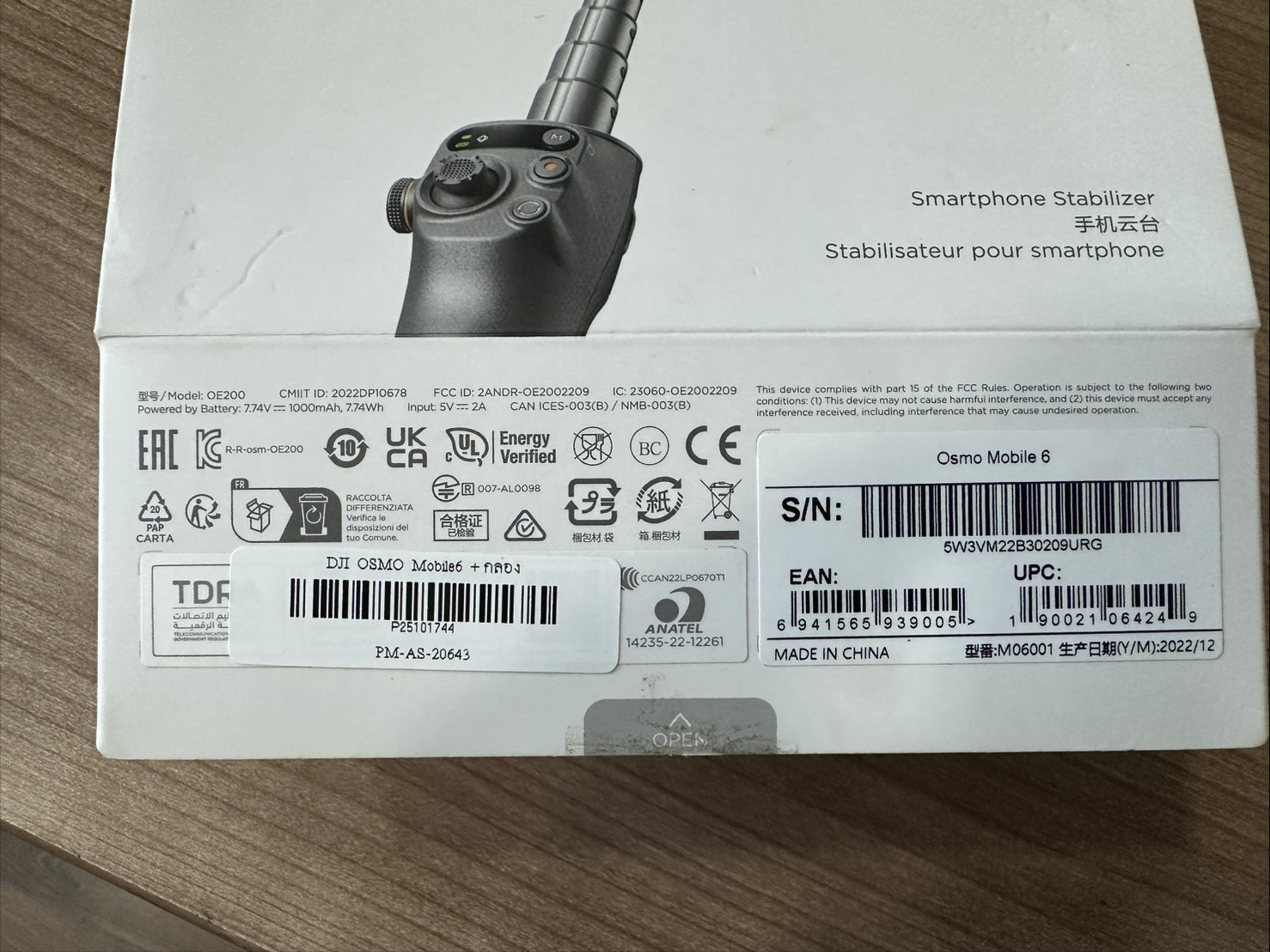 Gimbal DJI OSMO Mobile6 + กล่อง