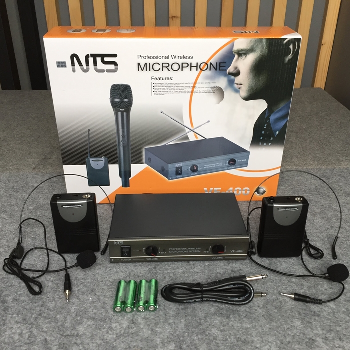 NTS VF-400 ไมค์ลอยคาดศีรษะคู่ VHF