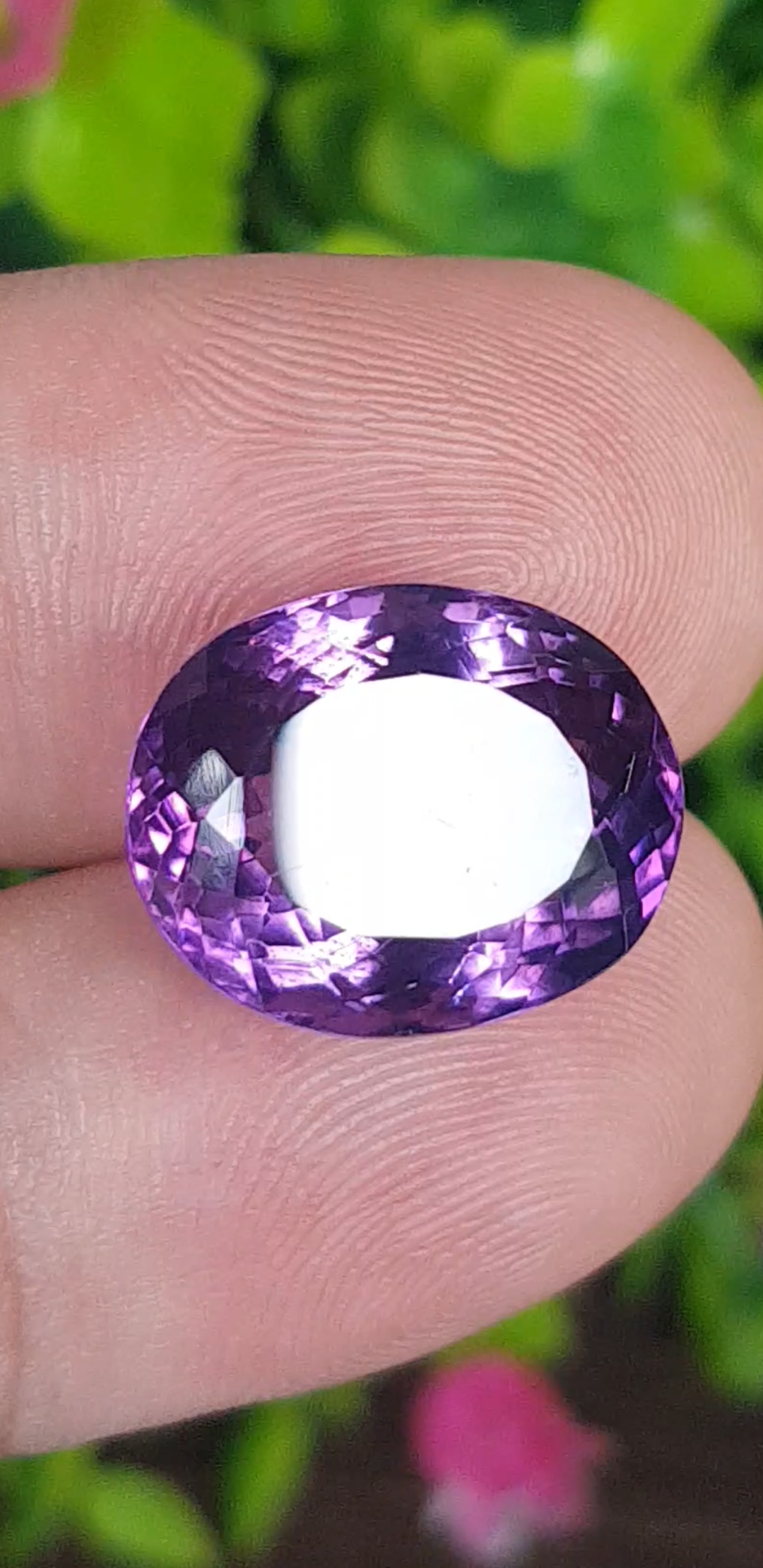 พลอย อเมทิส Amethyst 13.83 กะรัต (Cts.) พลอยแท้ อัญมณีมงคลประจําวันเกิด เครื่องประดับพลอย