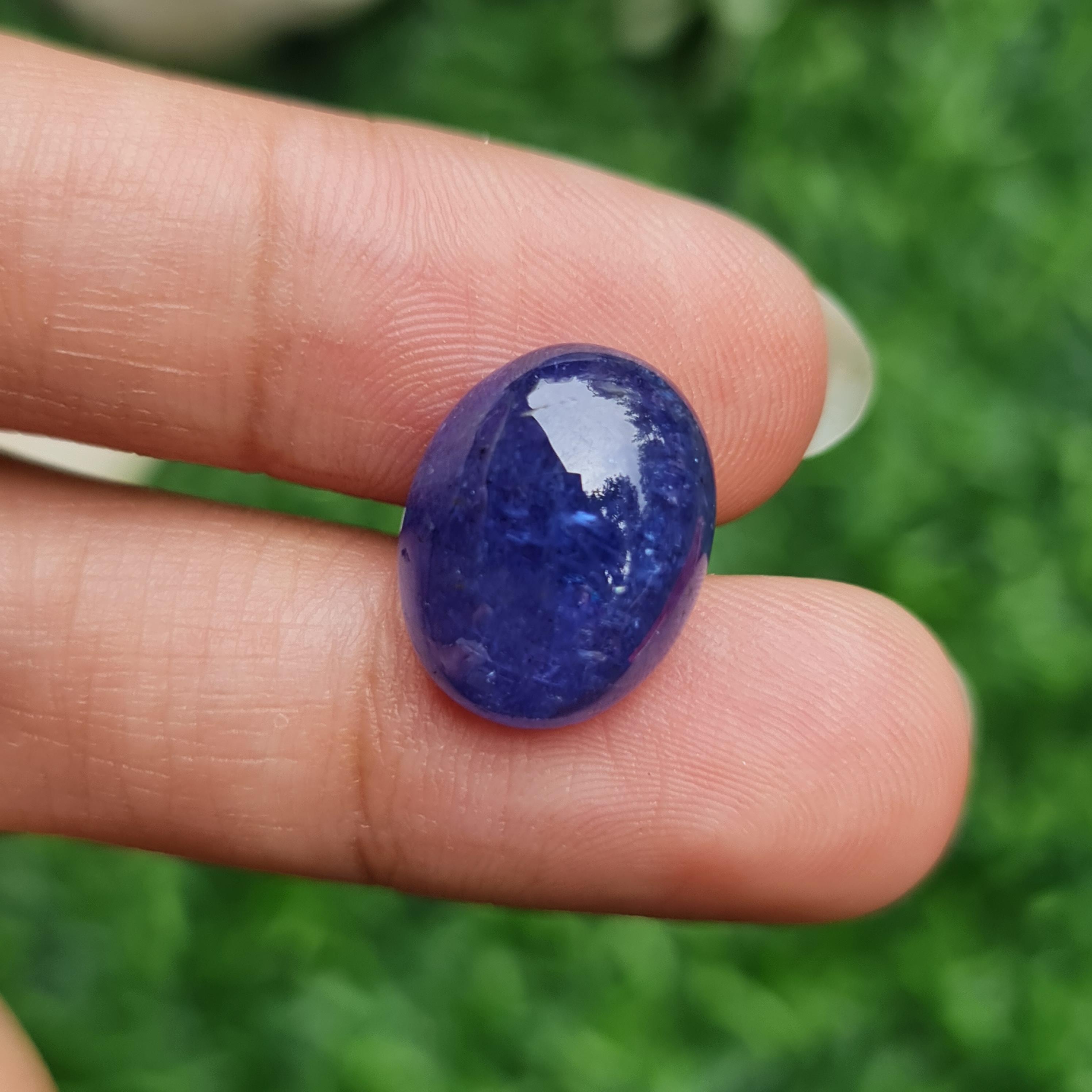 พลอย แทนซาไนท์ Tanzanite 13.44 กะรัต (Cts.) พลอยแท้ อัญมณีมงคลประจําวันเกิด เครื่องประดับพลอย