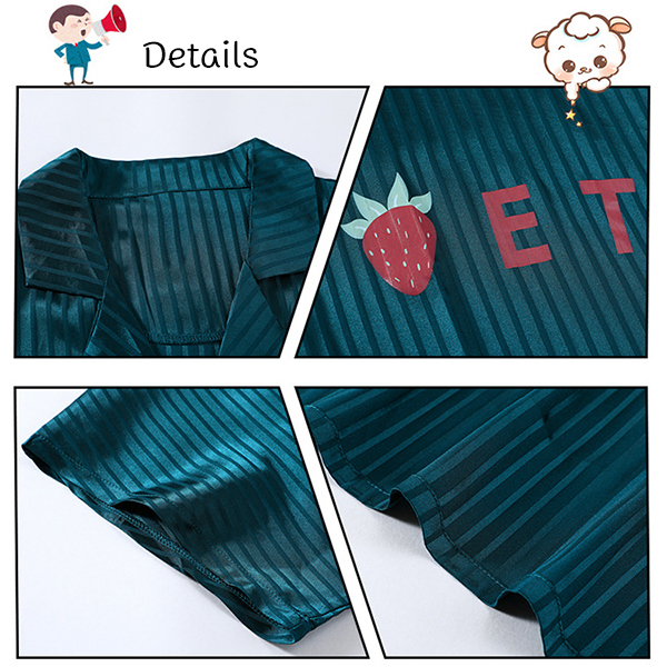 🚩พร้อมส่ง🚩ชุดนอน Silk Satin แขนสั้นขาสั้น ชุดนอนซาตินเกรดพรีเมี่ยม ผ้านุ่มลื่นละมุนผิว ใส่สบายไม่ร้อน (CT116-2)