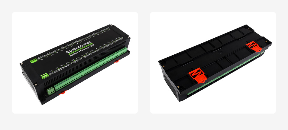 Modbus RTU 32-Ch Relay Module, RS485 Interface, With Multiple Isolation Protection Circuits