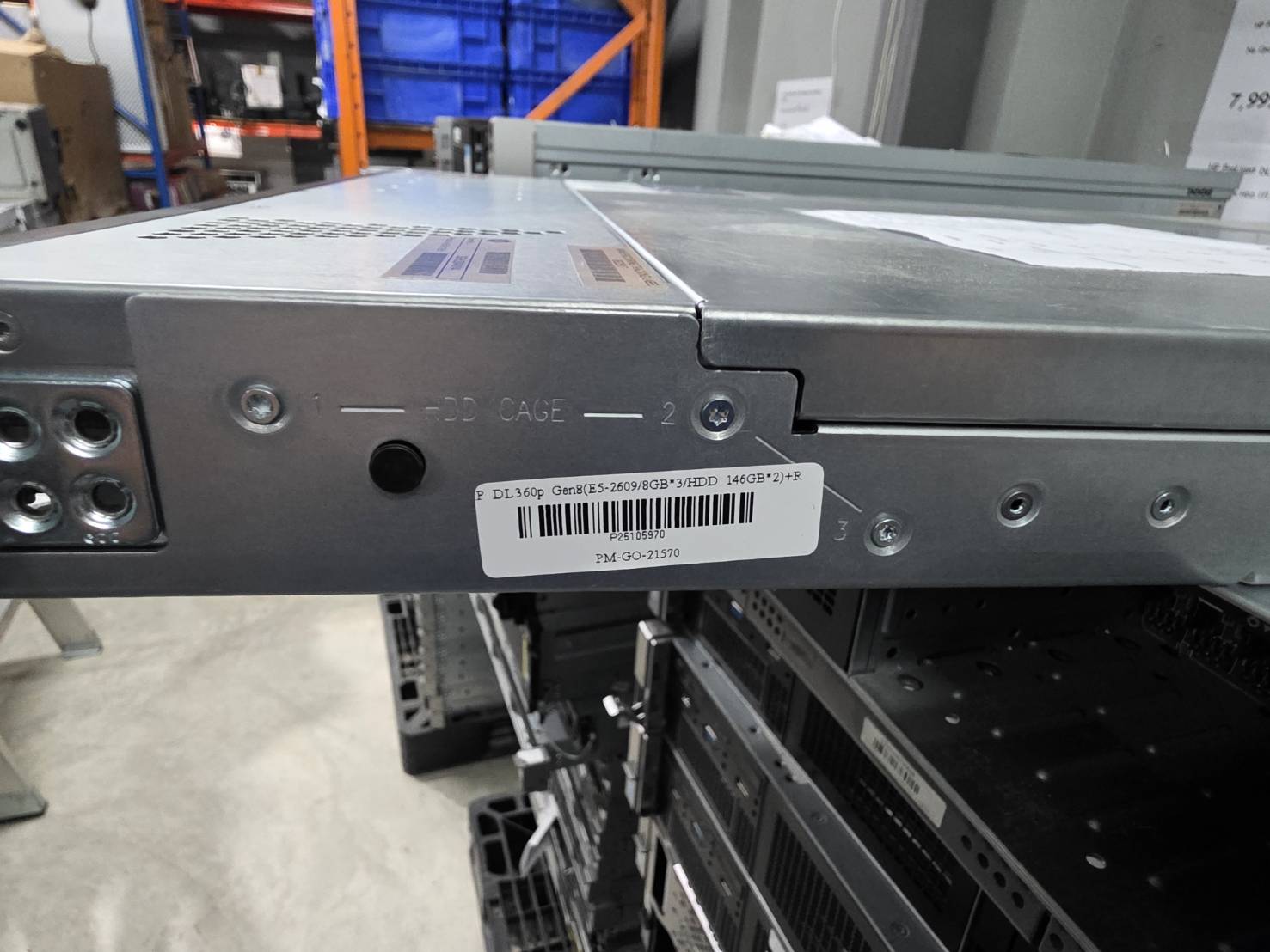 Server HP DL360P Gen8 E5-2640x2 Ram 128GB SAS 300x3 Power x2