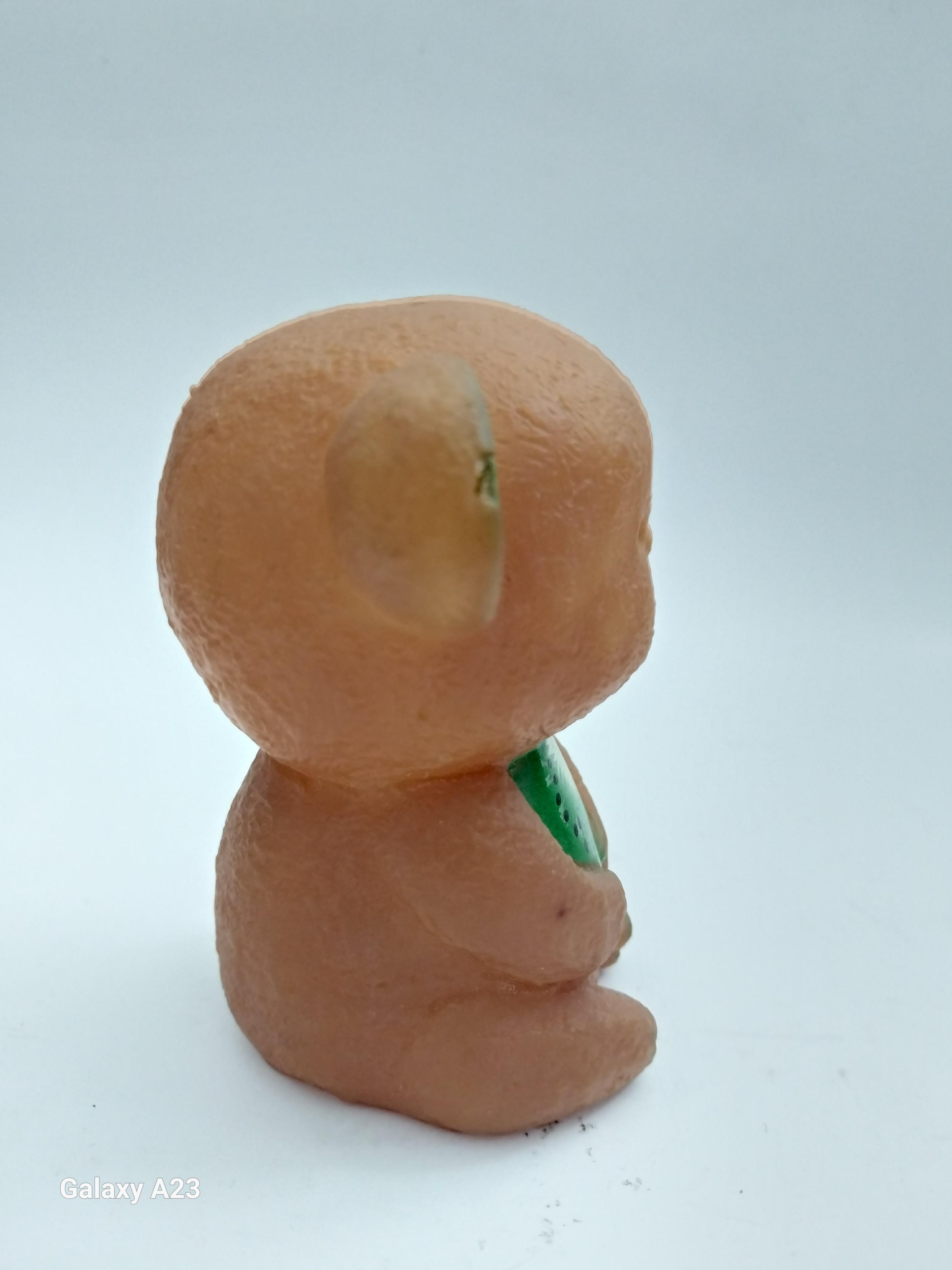 มีหลายภาพ, ของสะสมงานเก่าวินเทจ **มีรอยเปื้อนด้านหลังตามภาพ, ตุ๊กตายางบีบ รูปหมีกีวี่ ขนาดตามภาพ