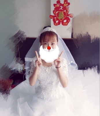 Pre-order ชุดแฟนซี ชุดเจ้าสาว ชุดราตรี หน้าสั้นหลังยาว แขนสั้น แต่งผ้าลูกไม้ สวยหรู เชือกผูกหลัง