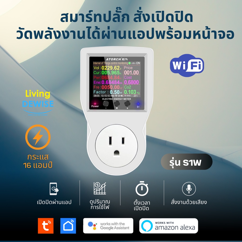 สมาร์ทปลั๊ก_Wi-Fi Smart Plug Meter