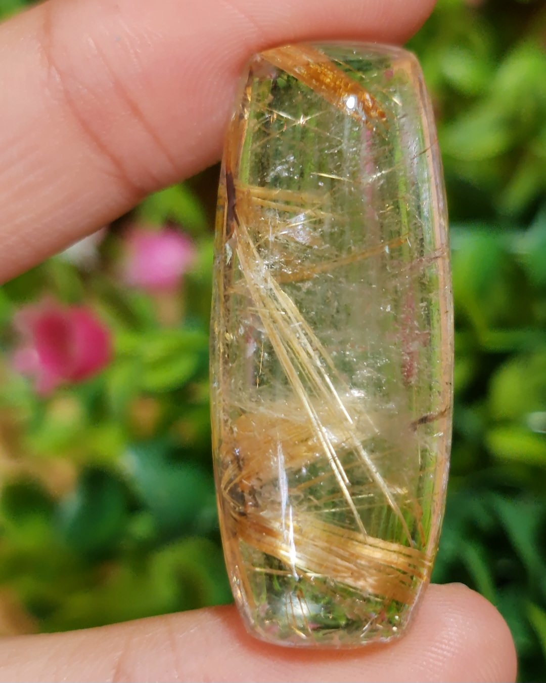 ไหมทอง สตาร์ ควอตซ์ Golden Star Rutilated Quartz 51.20 กะรัต Cts.พลอยแท้ อัญมณีมงคลประจําวันเกิด เครื่องประดับพลอย