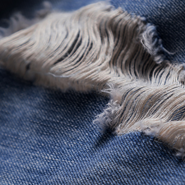 กางเกงยีนส์ขายาวแปดส่วน แต่งขาแนวเซอร์ (11789X)