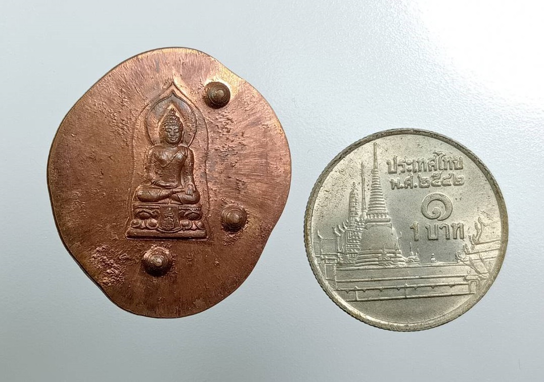 A7958 เหรียญปรกพระไพรีพินาศ หลวงปู่บัว วัดศรีบูรพาราม จ.ตราด
