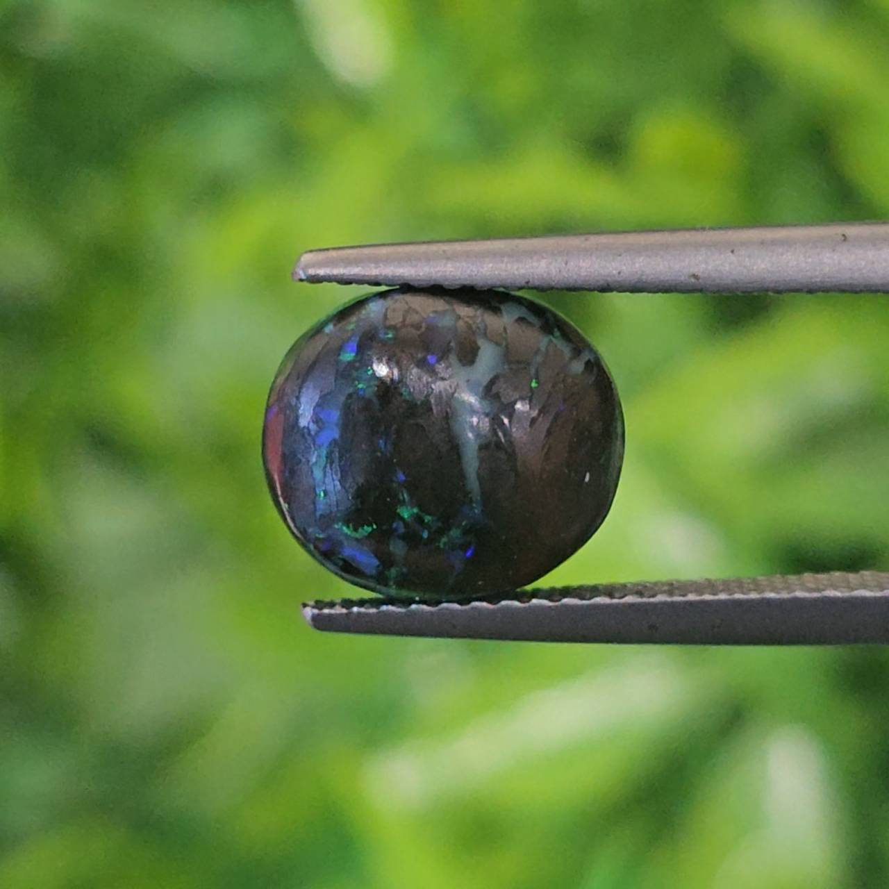 พลอย โบลเดอร์ โอปอล ออสเตรเลีย Australian Boulder Opal 5.06 กะรัต (Cts.) พลอยแท้ อัญมณีมงคลประจําวันเกิด เครื่องประดับพลอย