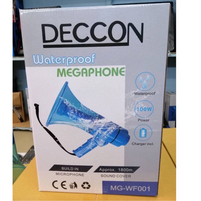 Deccon MG-WF001 โทรโข่ง แบบกันน้ำได้