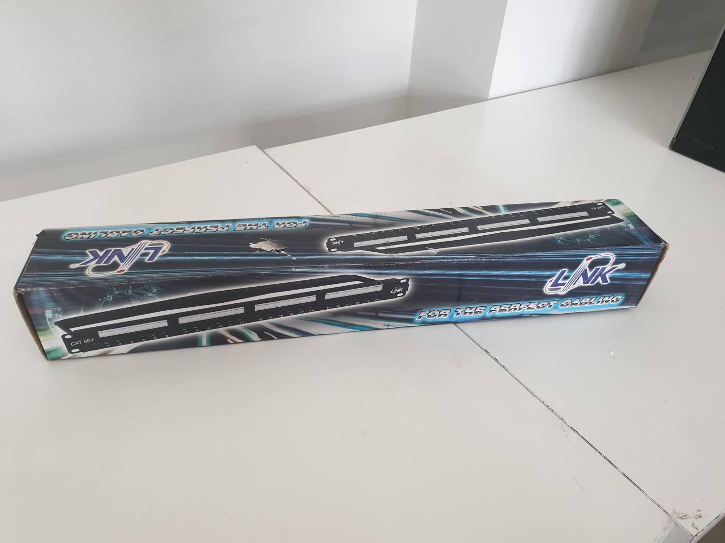 LINK US-3124 : CAT6 PATCH PANEL 24 PORT(1U)