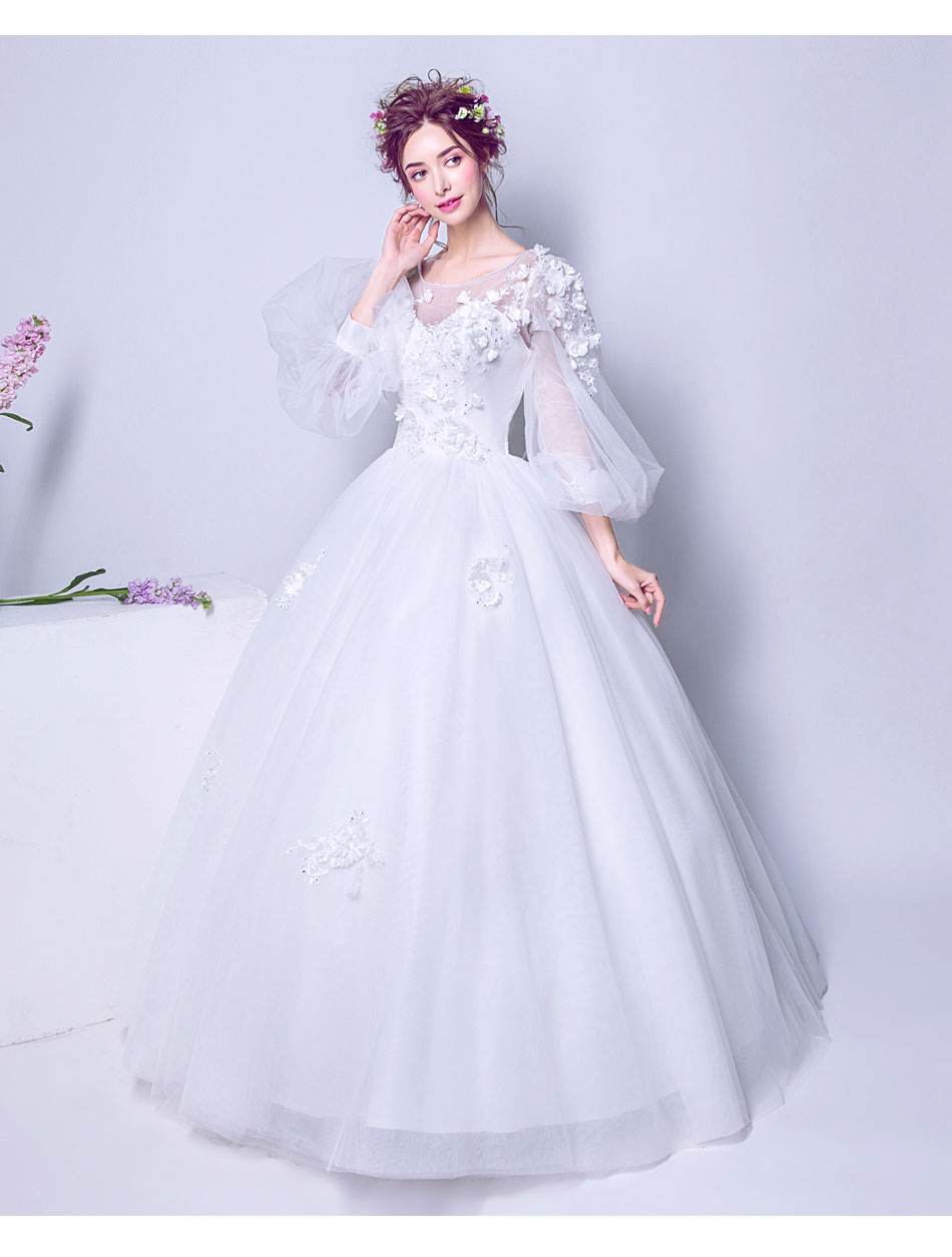 ชุดแต่งงาน แขนยาว ชายตรง