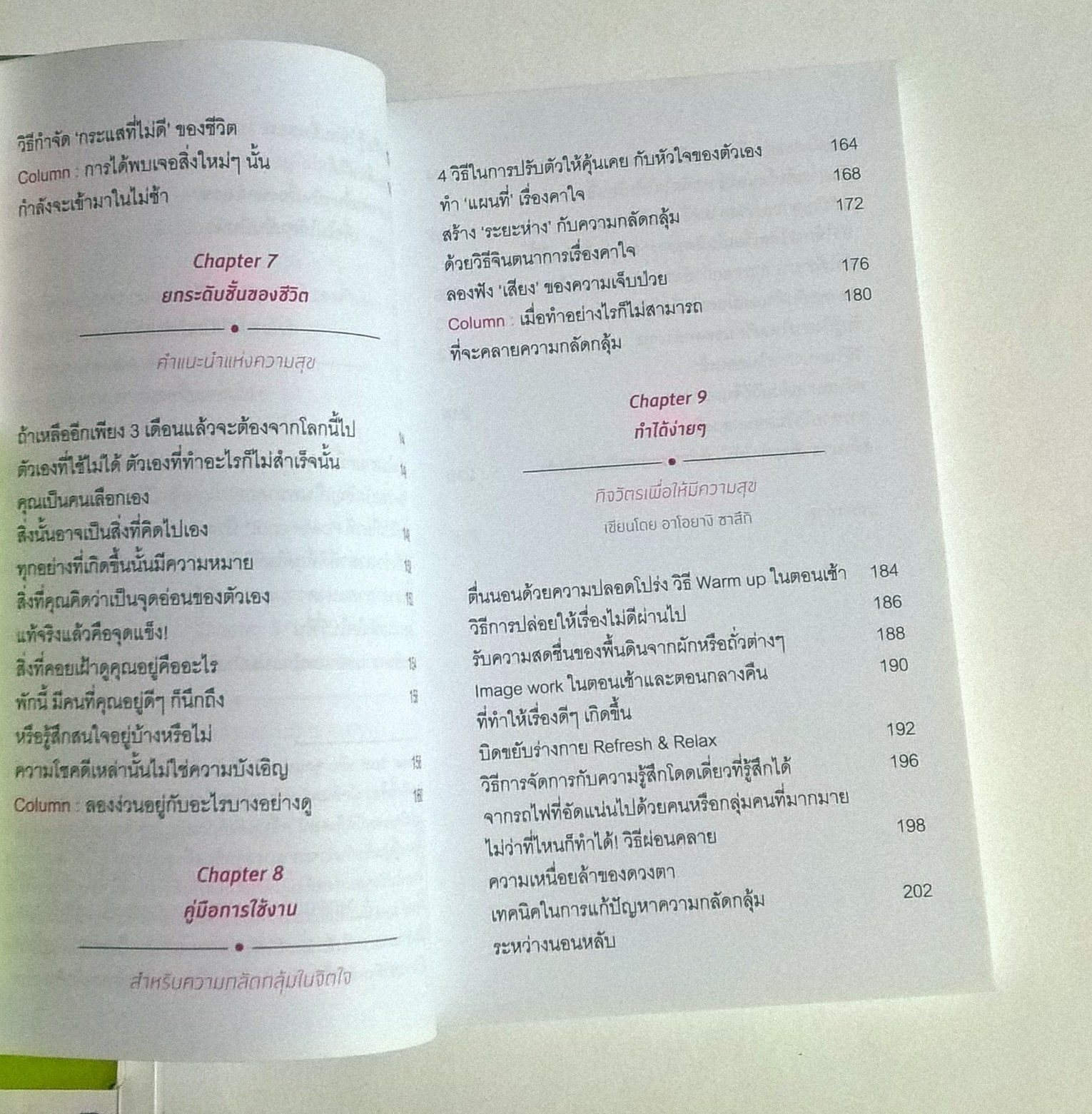 หนังสือแนวพัฒนาตนเอง-กิจวัตร 75 อย่าง ที่คนมีความสุขอย่างแท้จริงมักทำเป็นประจำอย่างลับๆ"เปิดสวิตซ์ความสุข" ที่ทำให้เรื่องดีๆ เกิดขึ้นอ่างต่อเนื่อง โดย โมโรโทมิ โยชิฮิโกะ แปลและเรียบเรียงโดย วิลาสินี รัตนเรืองไร