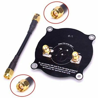 สายอากาศแพท 5.8GHz Triple Feed Patch Antenna SMA / SMA Directional Circular Polarized Antenna for FPV Fatshark Goggles RC drone ขั้วเดือยเกลียวใน
