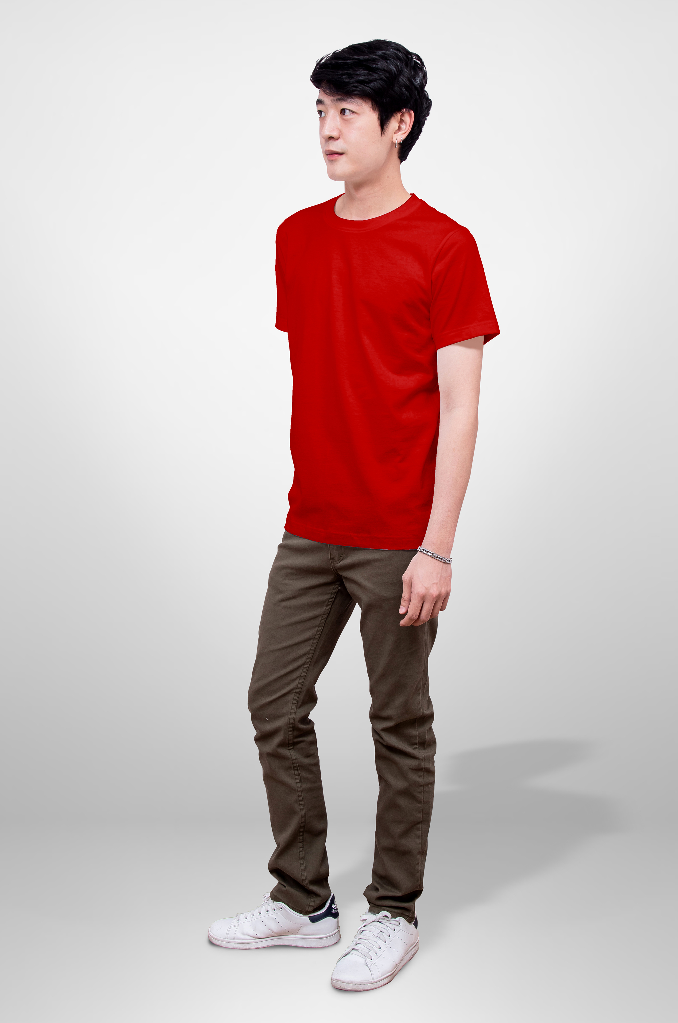 Noproblem Noproblem ยอดขาย No.1 รับประกัน ไม่ย้วย ไม่ยืด ผ้านุ่ม เสื้อยืด สีพื้น เสื้อยืดคอกลม สีเลือดหมู