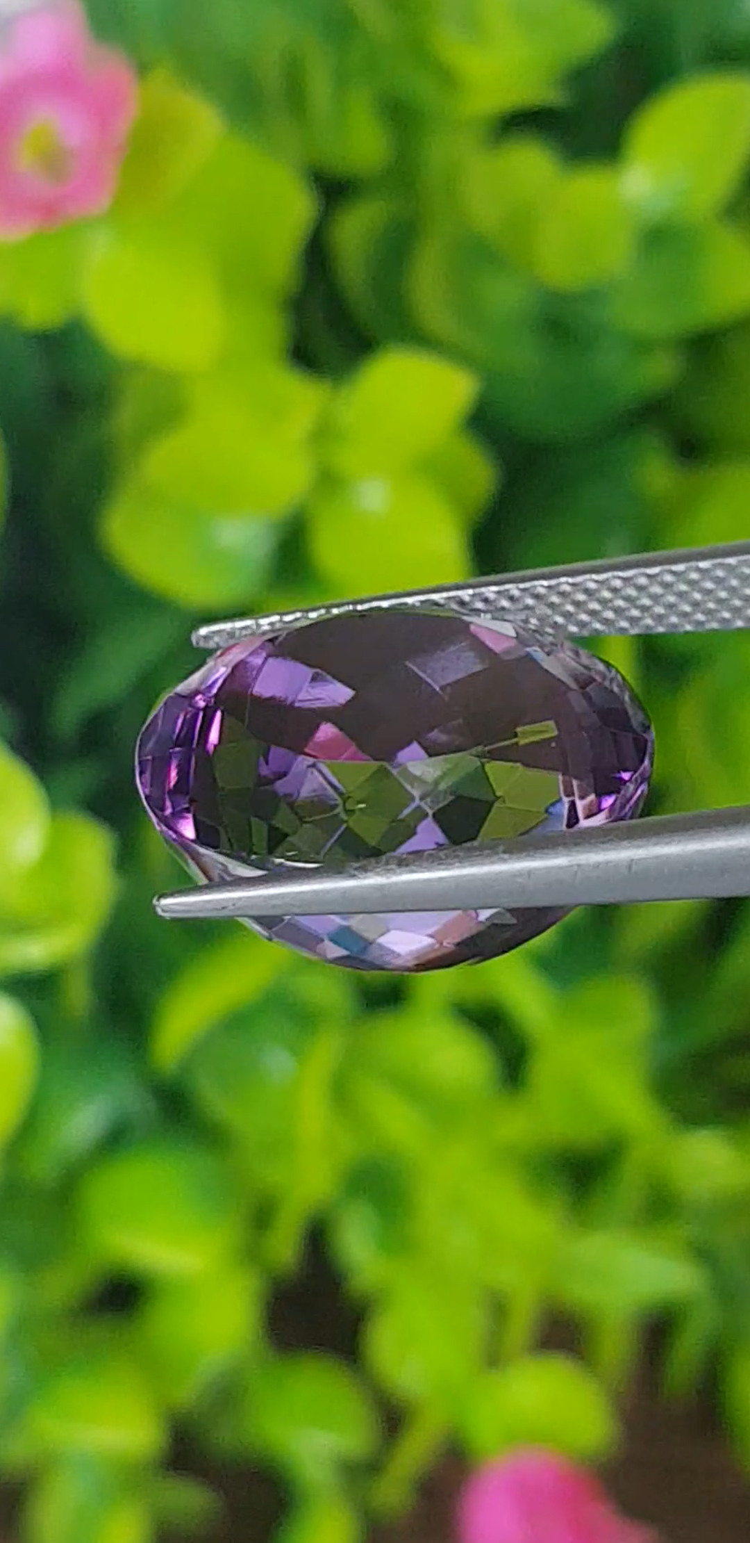 พลอย อเมทิส Amethyst 13.83 กะรัต (Cts.) พลอยแท้ อัญมณีมงคลประจําวันเกิด เครื่องประดับพลอย