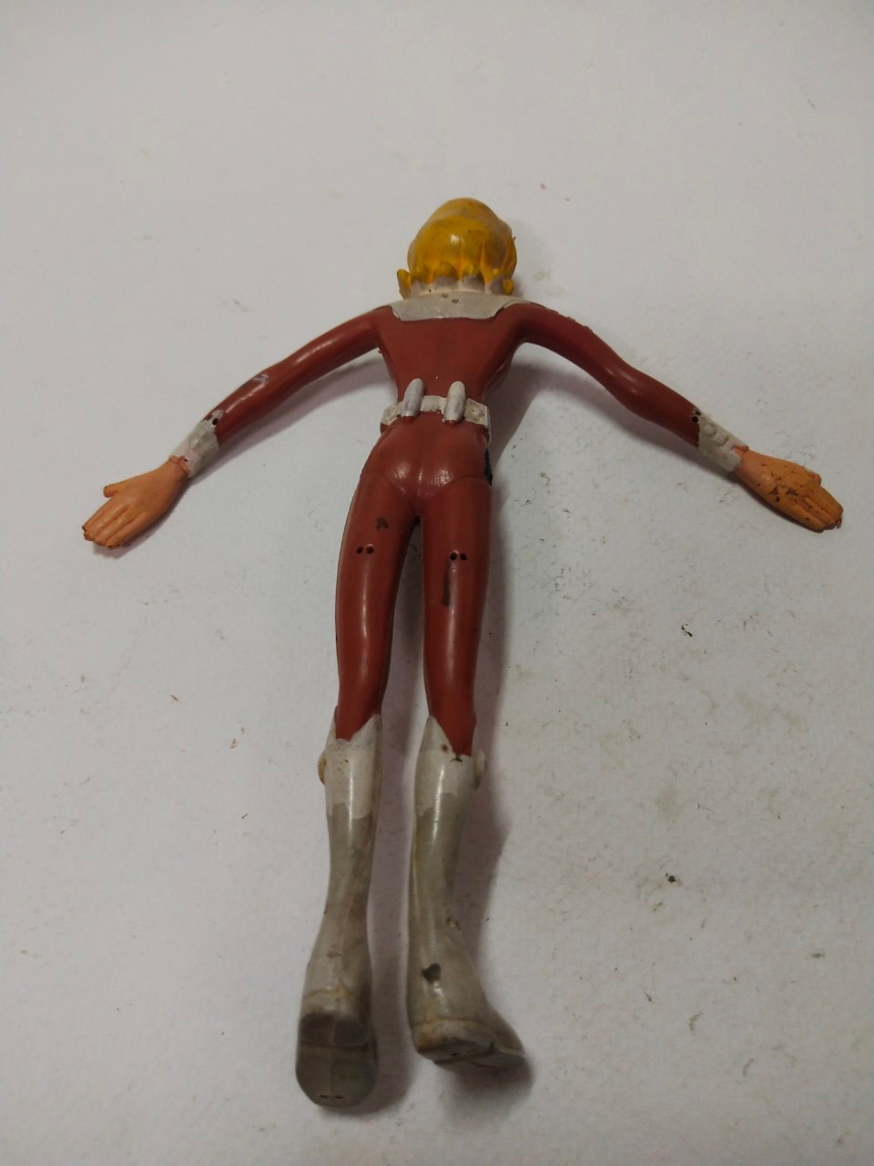 ตุ๊กตายางดัด กัปตัน Flam johann landor จากเรื่อง กัปตันฟิวเจอร์ ของ POPY 1979 งานเก่าสะสม เก่าเก็บตามสภาพ